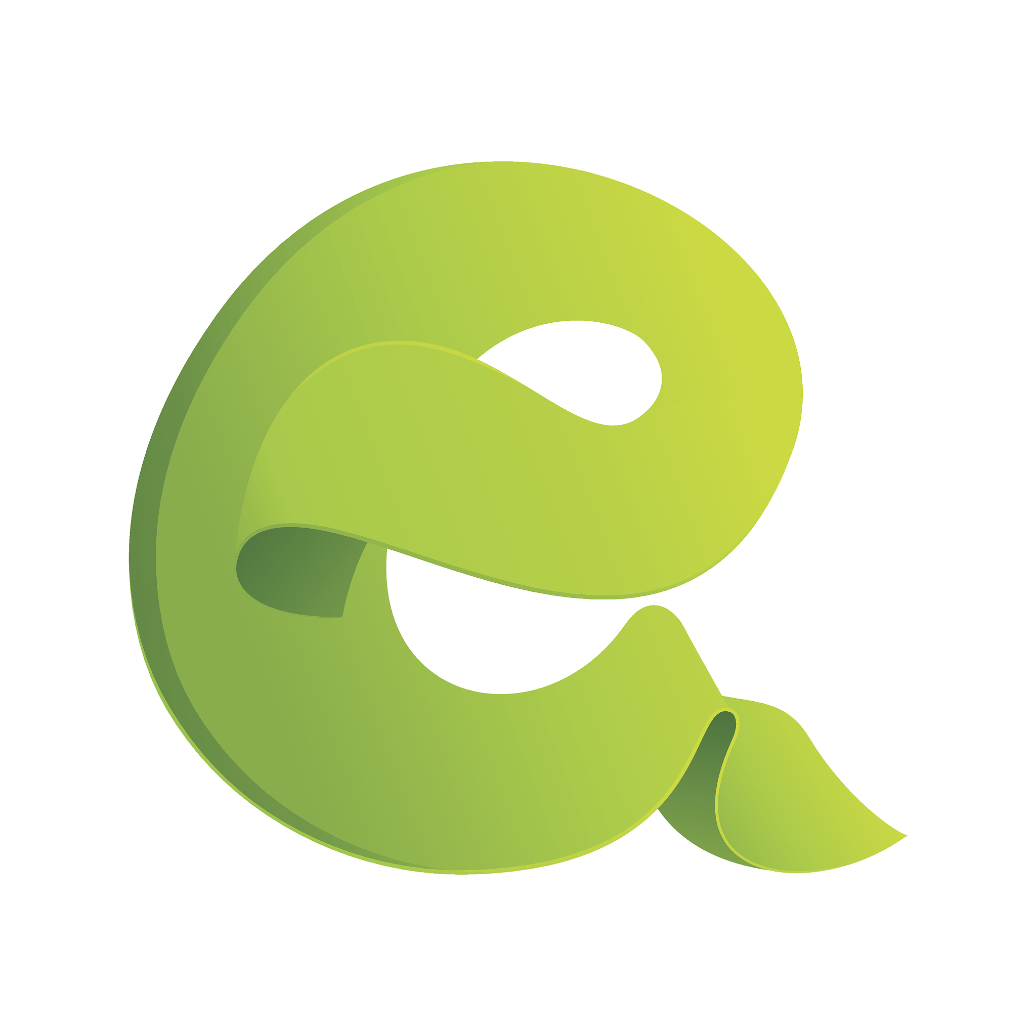 e letter eco icon