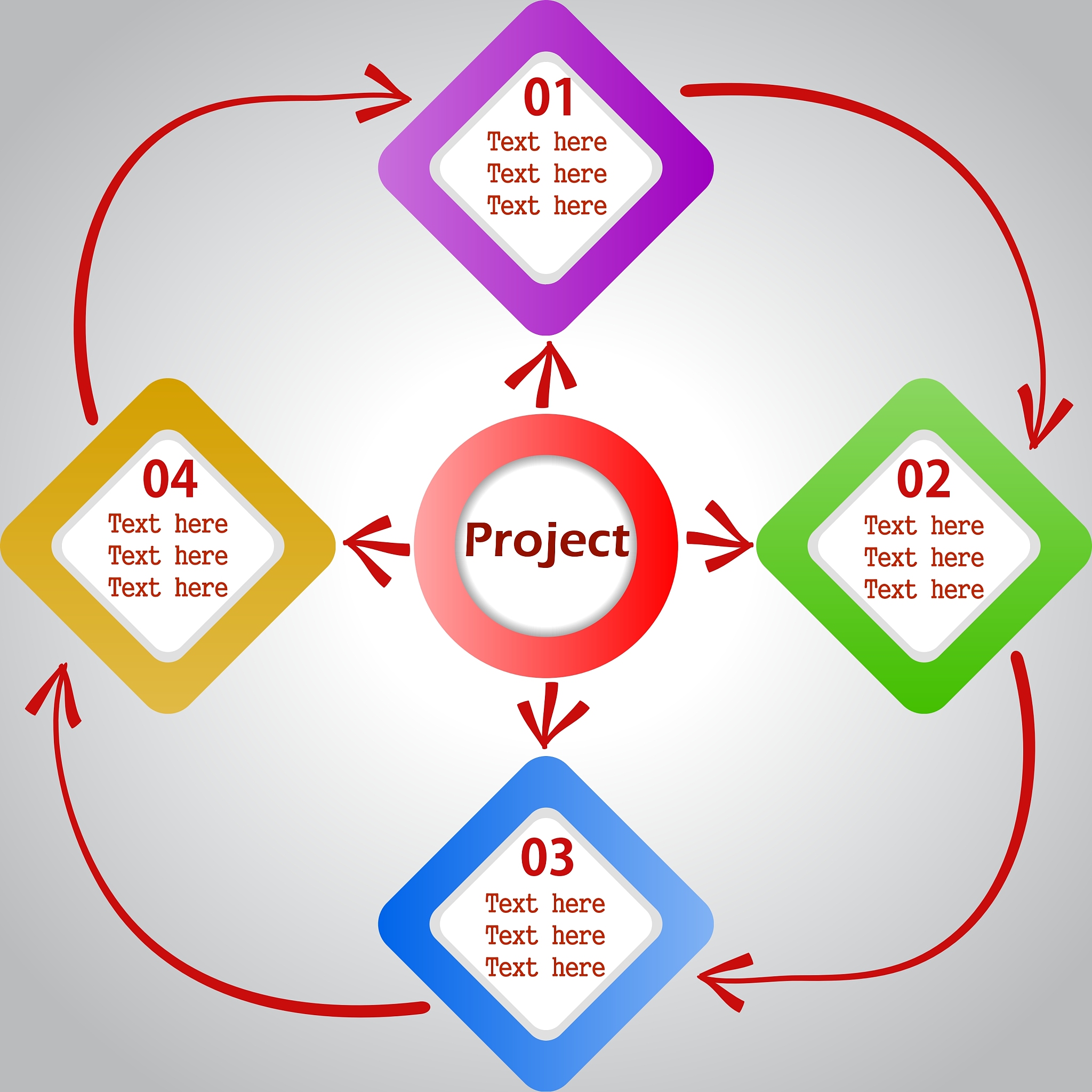 modern spiral infographics options banner