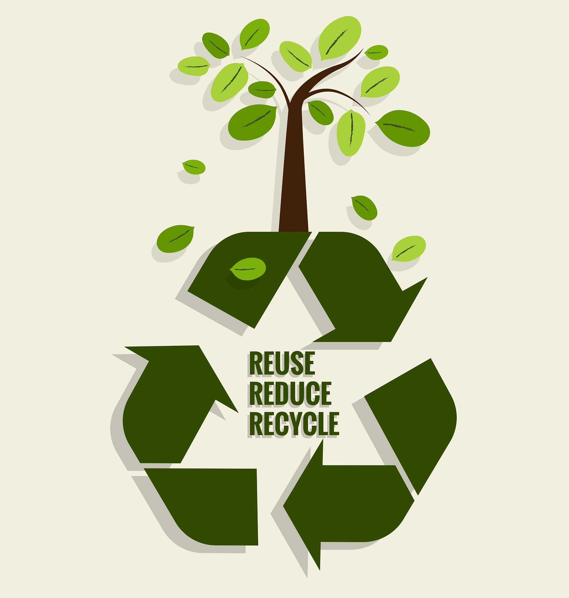 eco friendly ecology concept with tree background