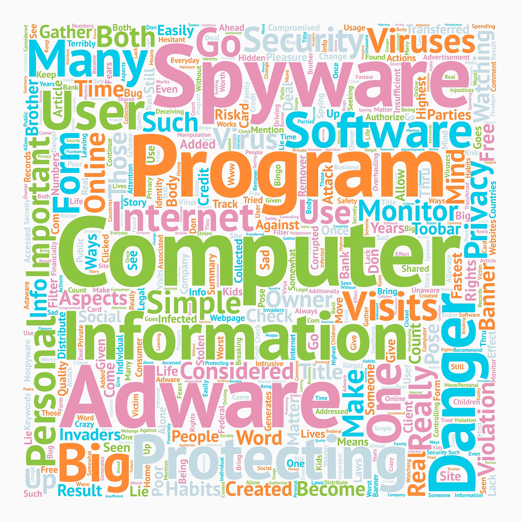 privacy invaders spyware and adware dangers text
