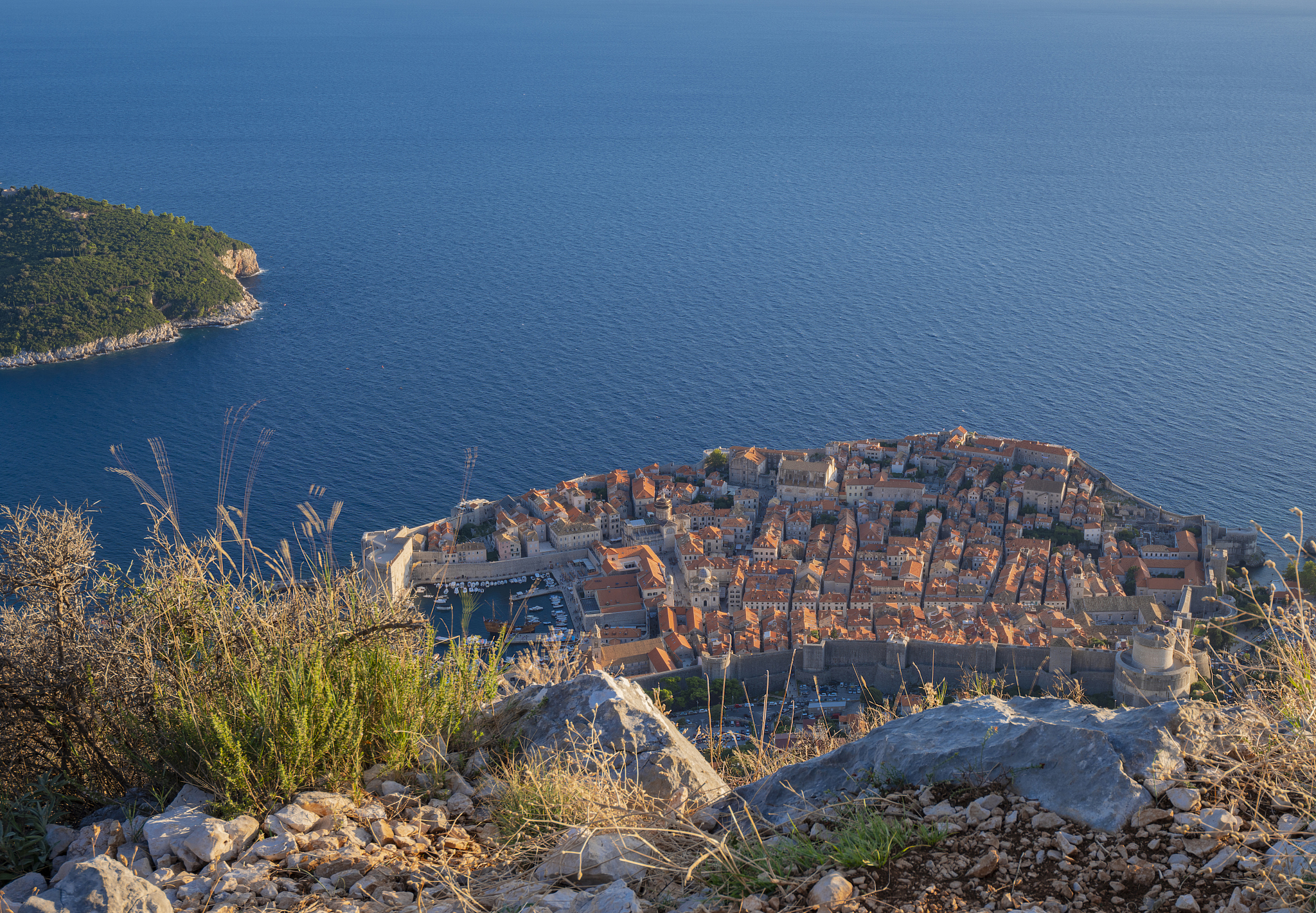dubrovnik old town (unesco world heritage site) on the adriatic 