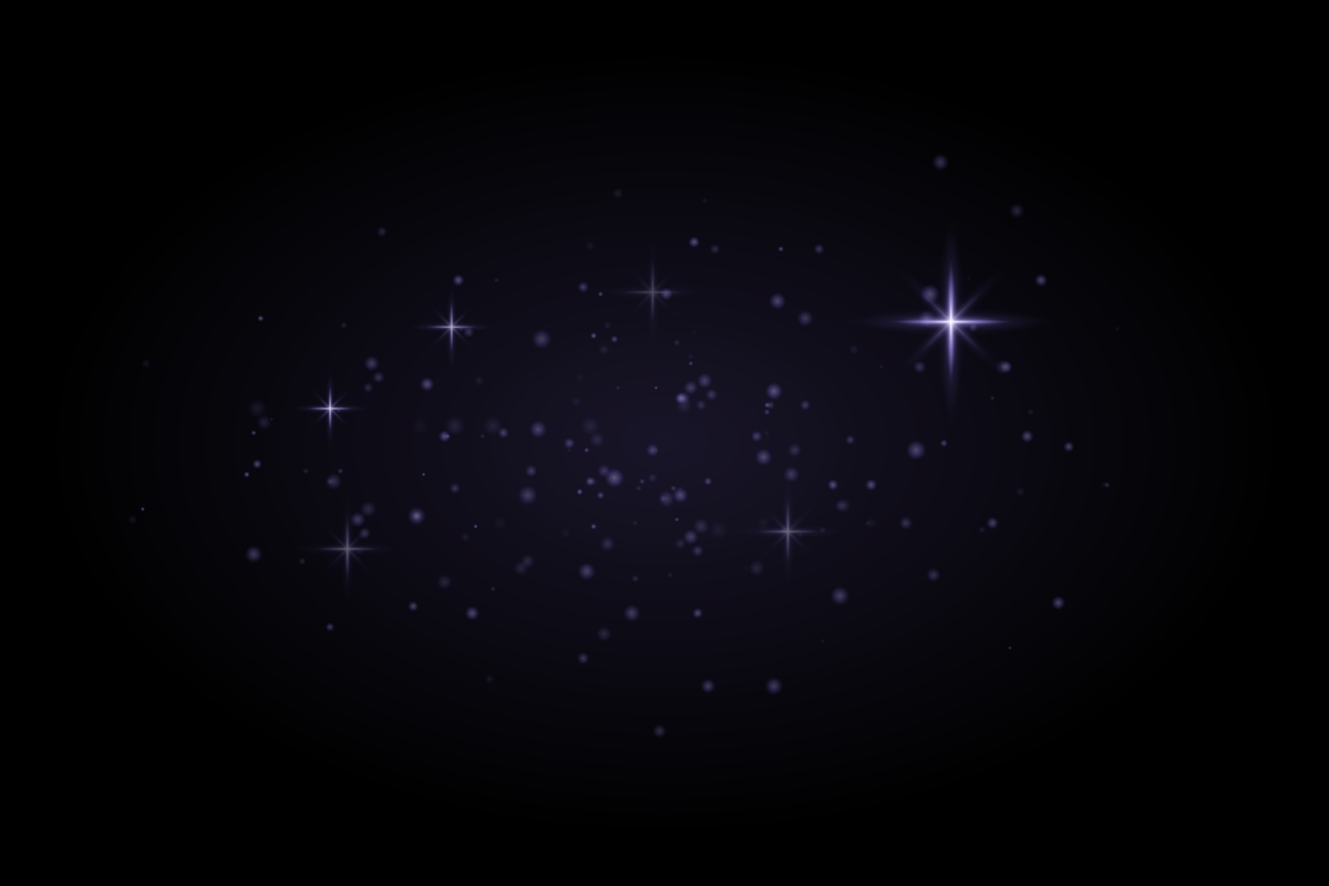 写一段动态的星空代码