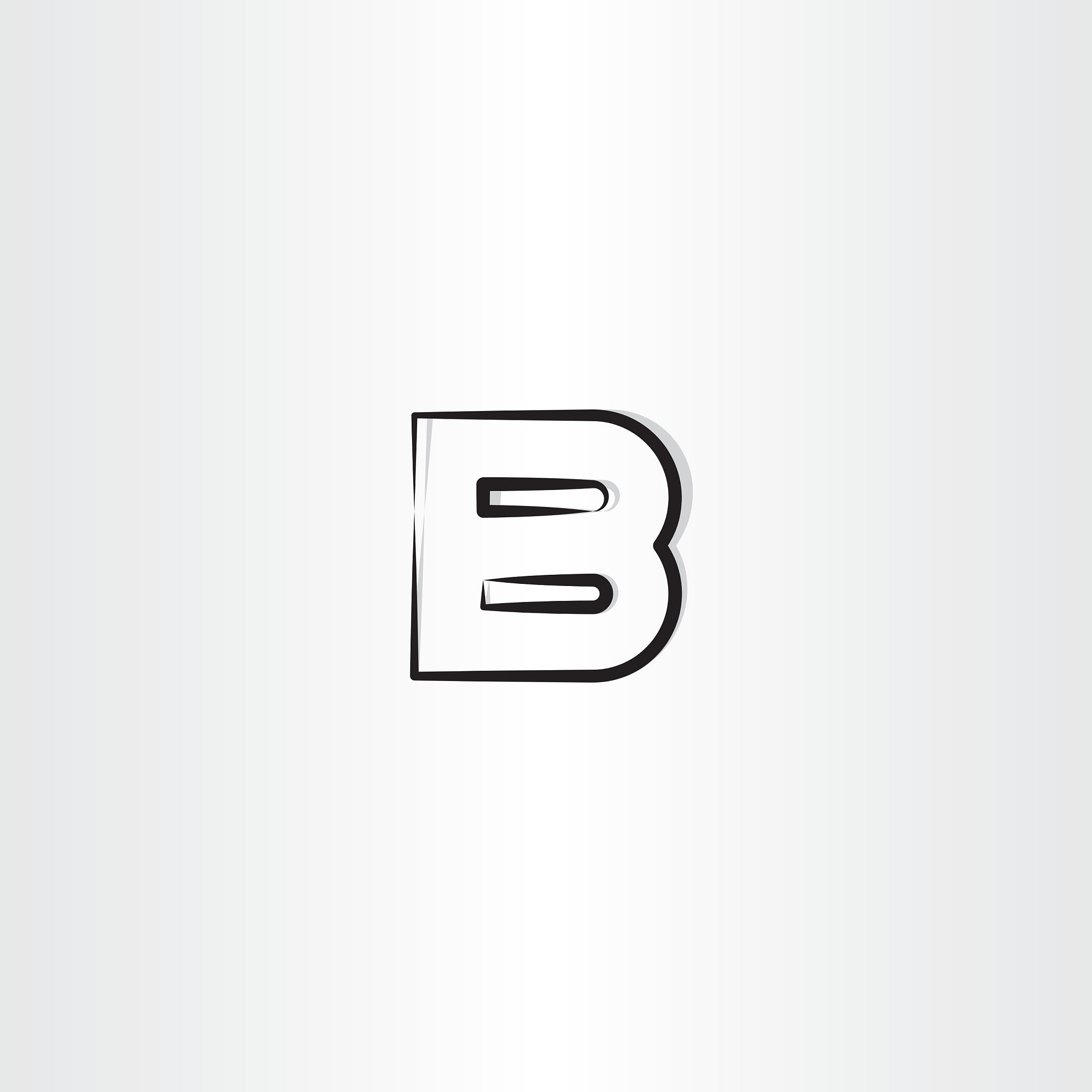 logo letter b logotype b black symbol