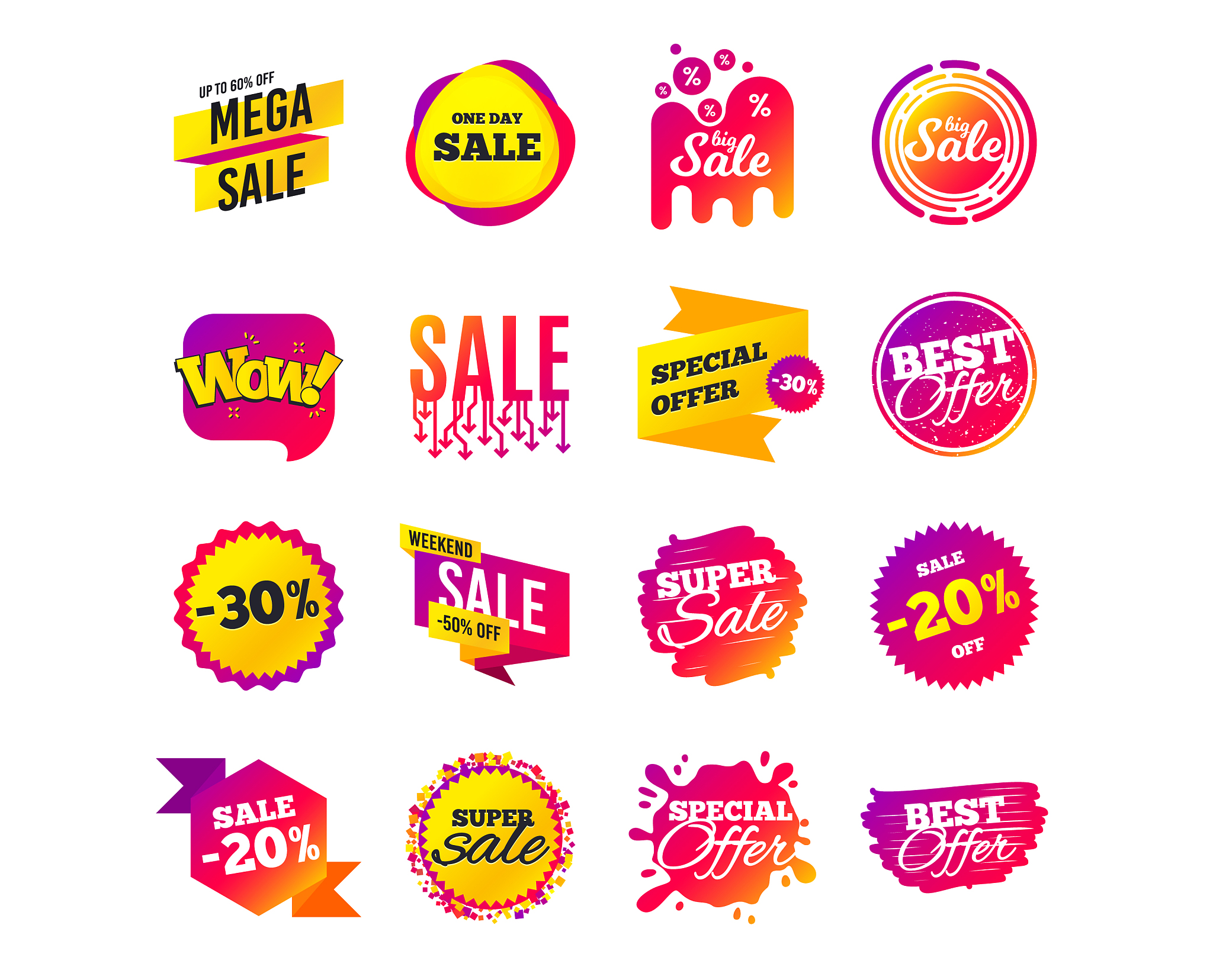 sale banner templates special offer tags