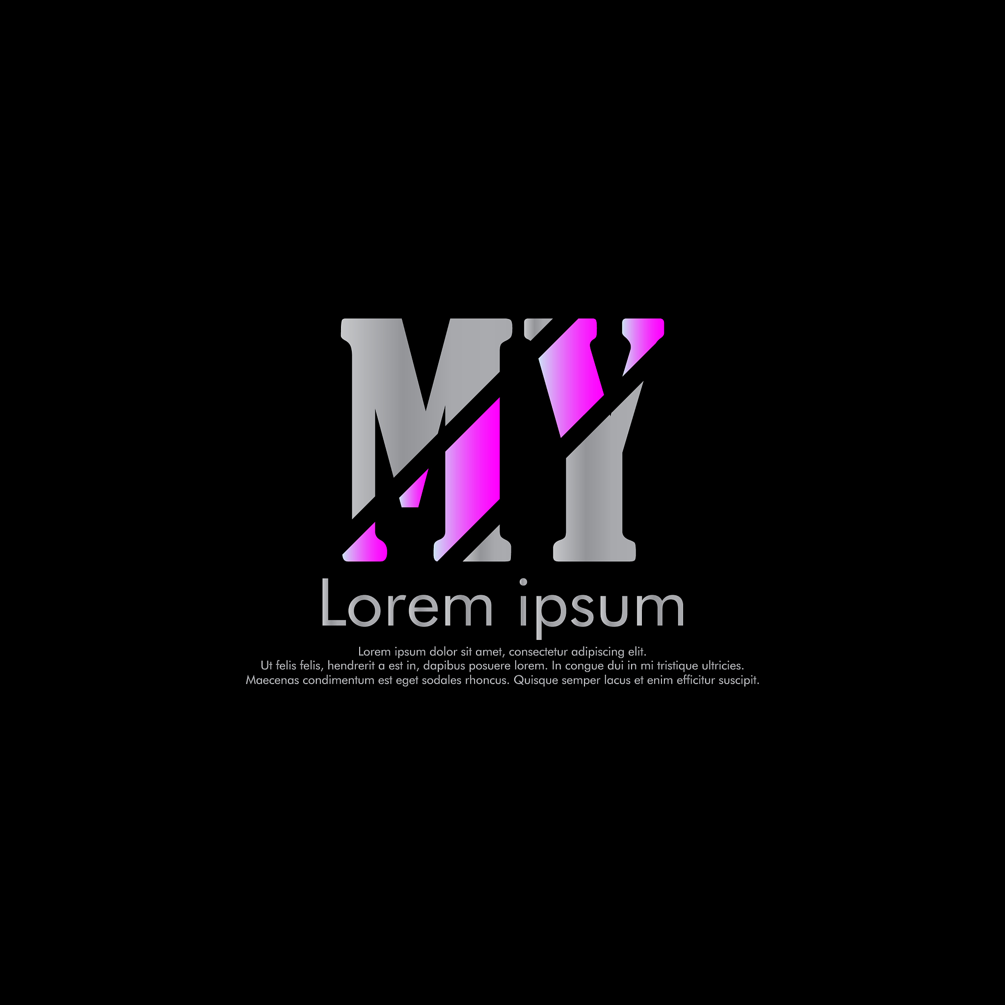 m y my initial abstract logo concept
