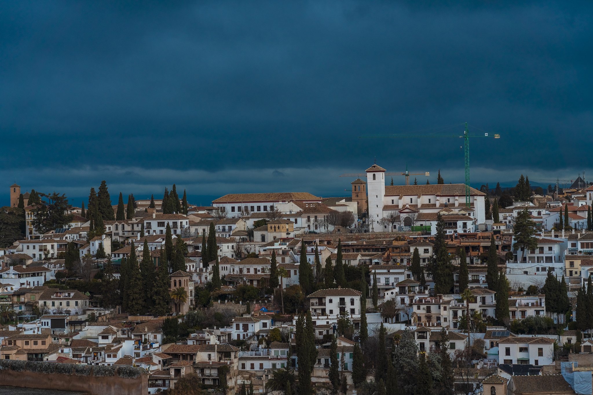 view of albayzin, granada, spain