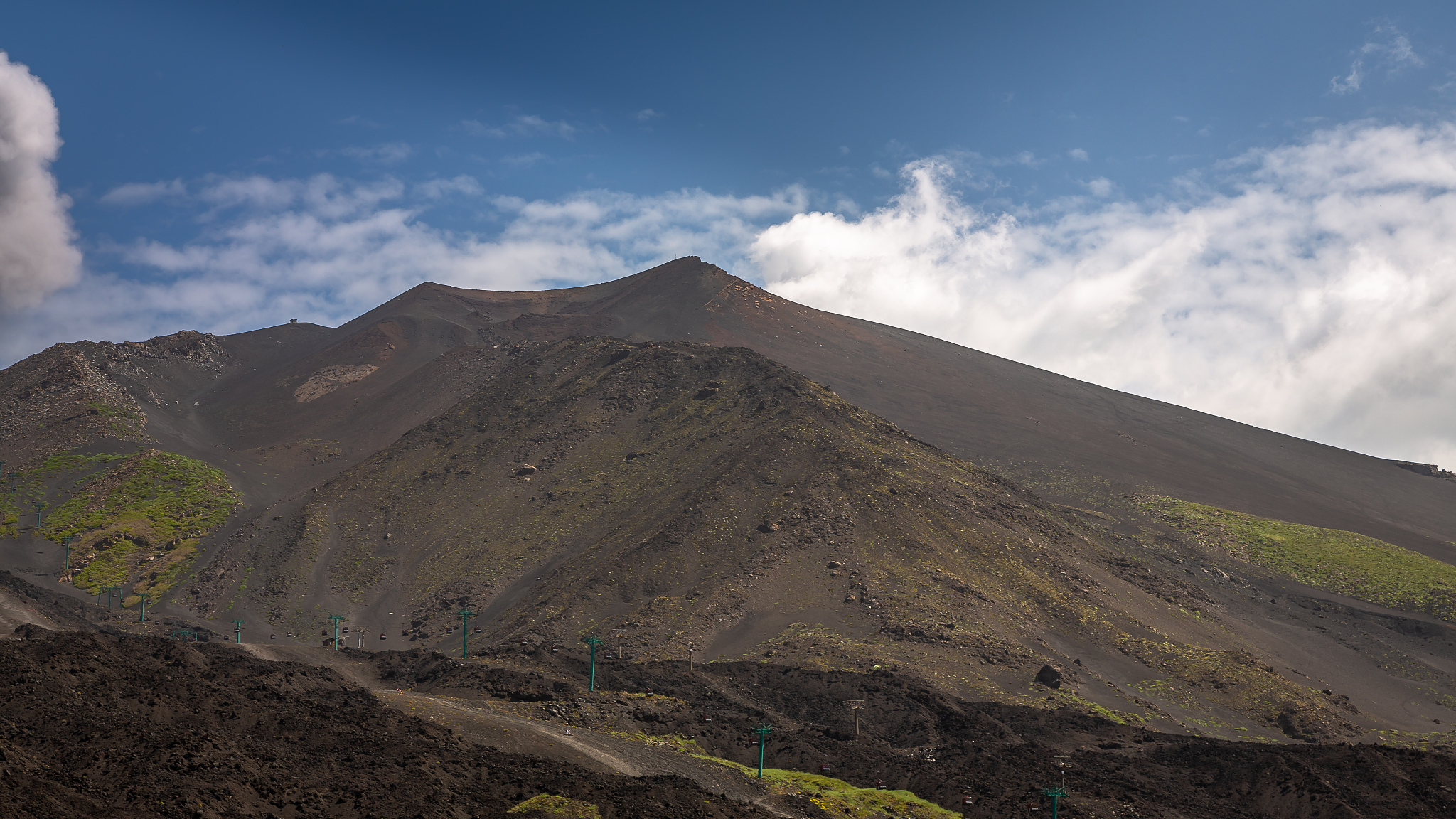 silvestri crater in mount etna