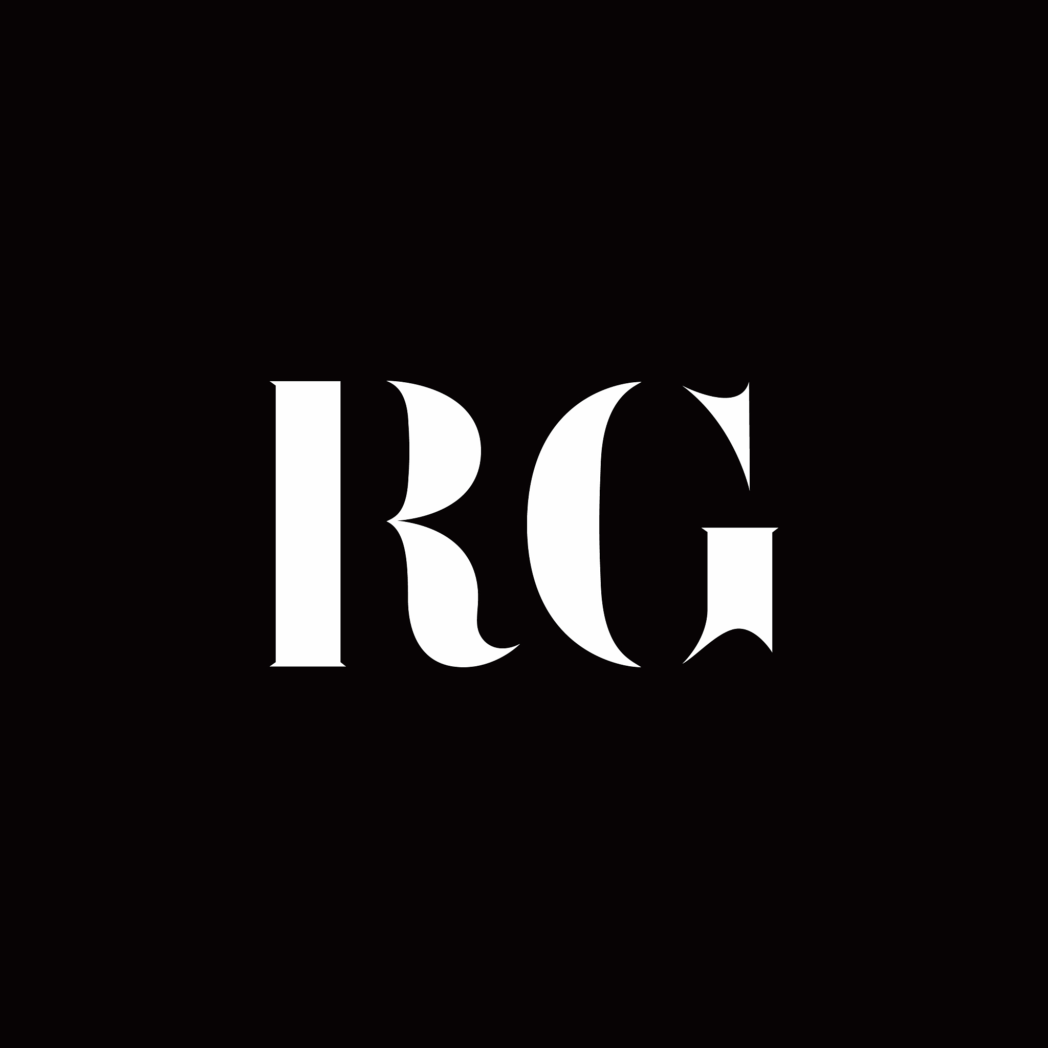 rf logo letter initial logo designs template