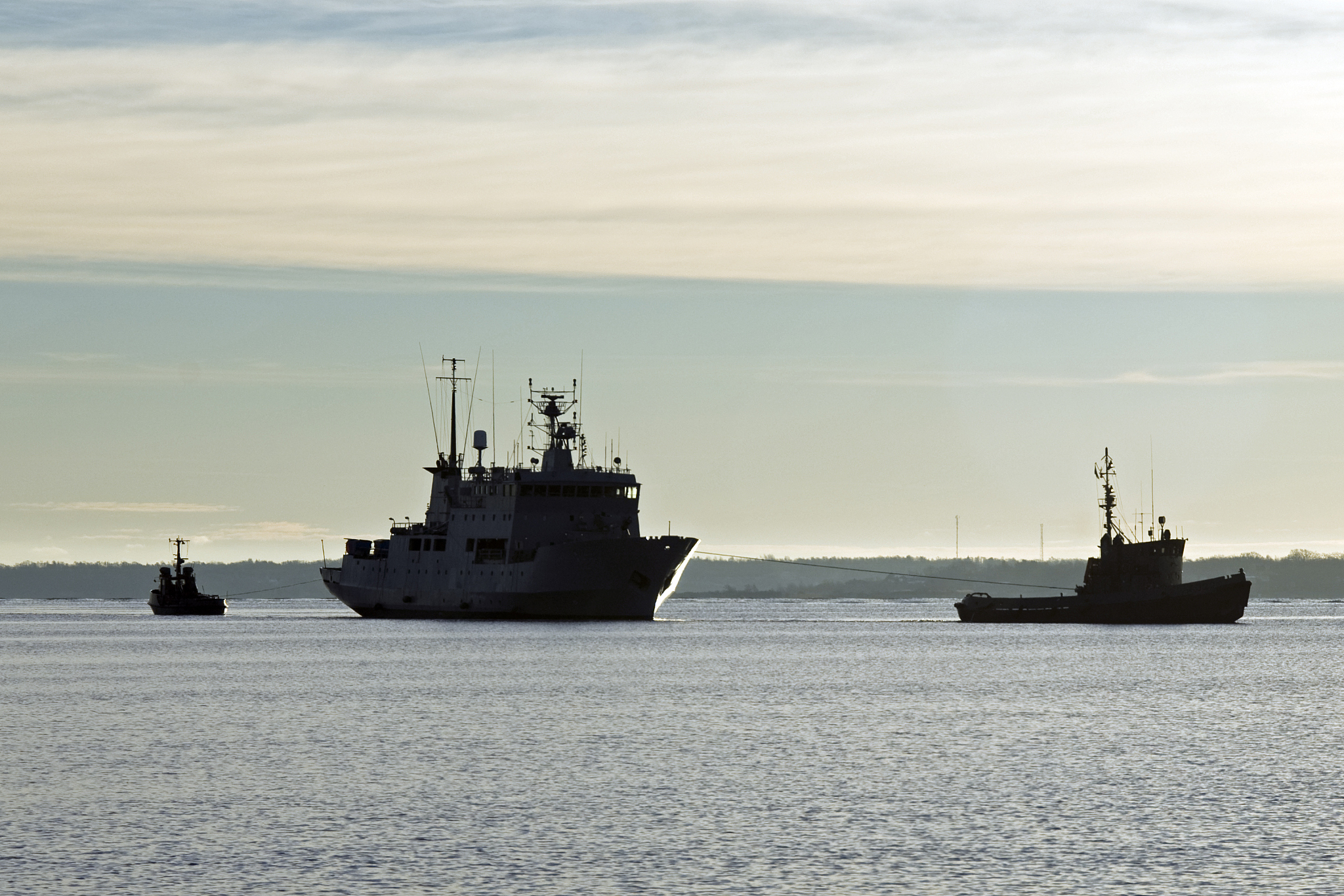 military ship
