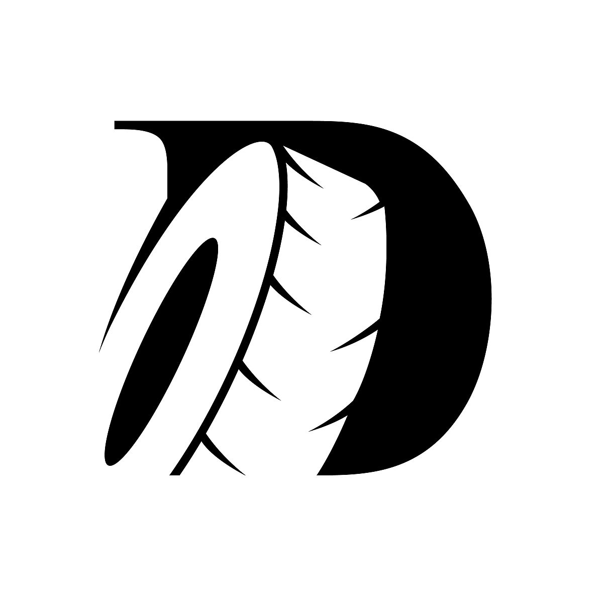 d字母标志汽车车轮标志设计.轮胎公司或轮胎店矢量标识设计.