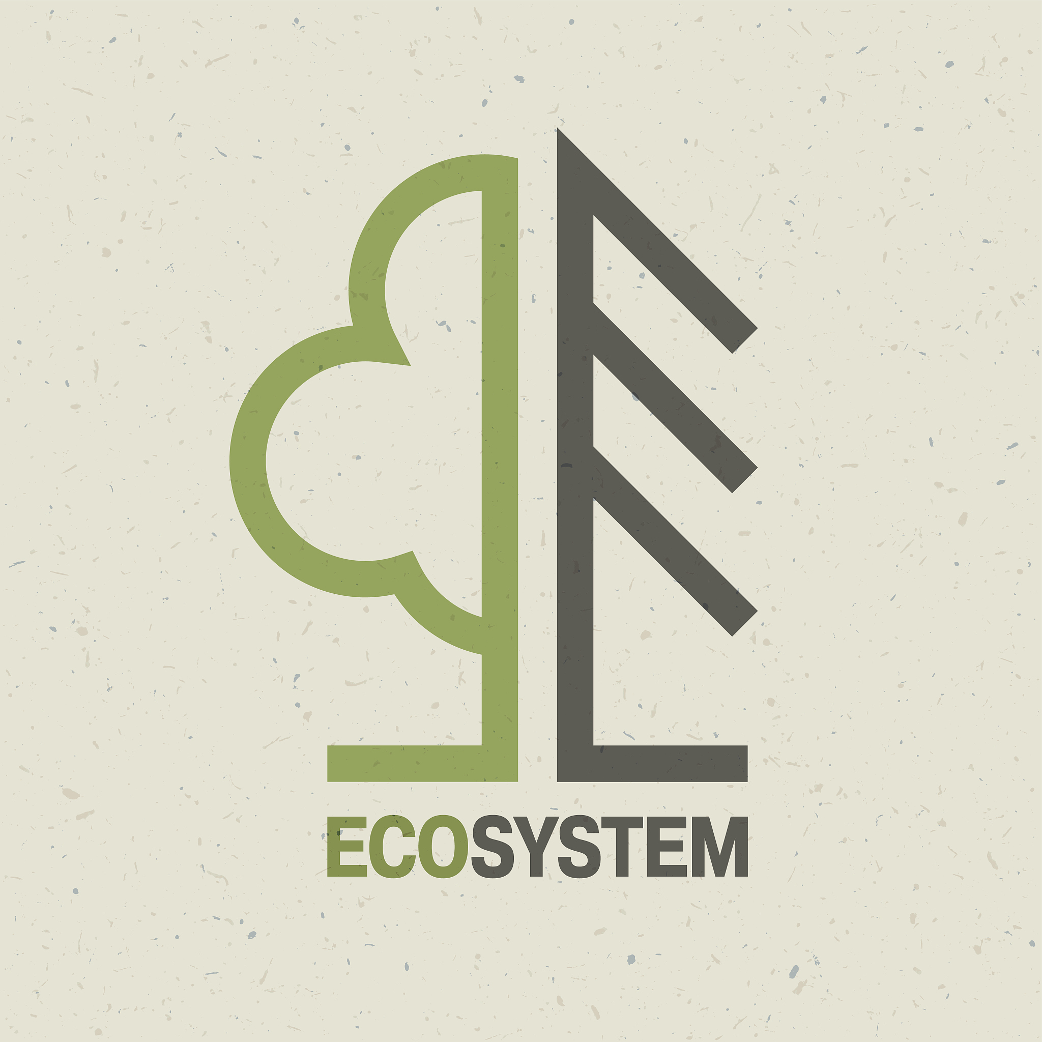 ecology emblem concept, vector