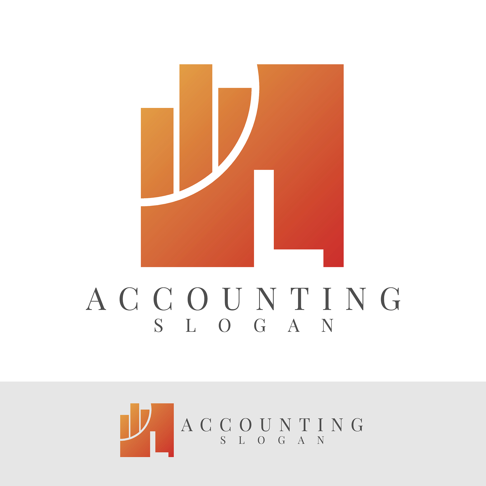accounting initial letter l icon design