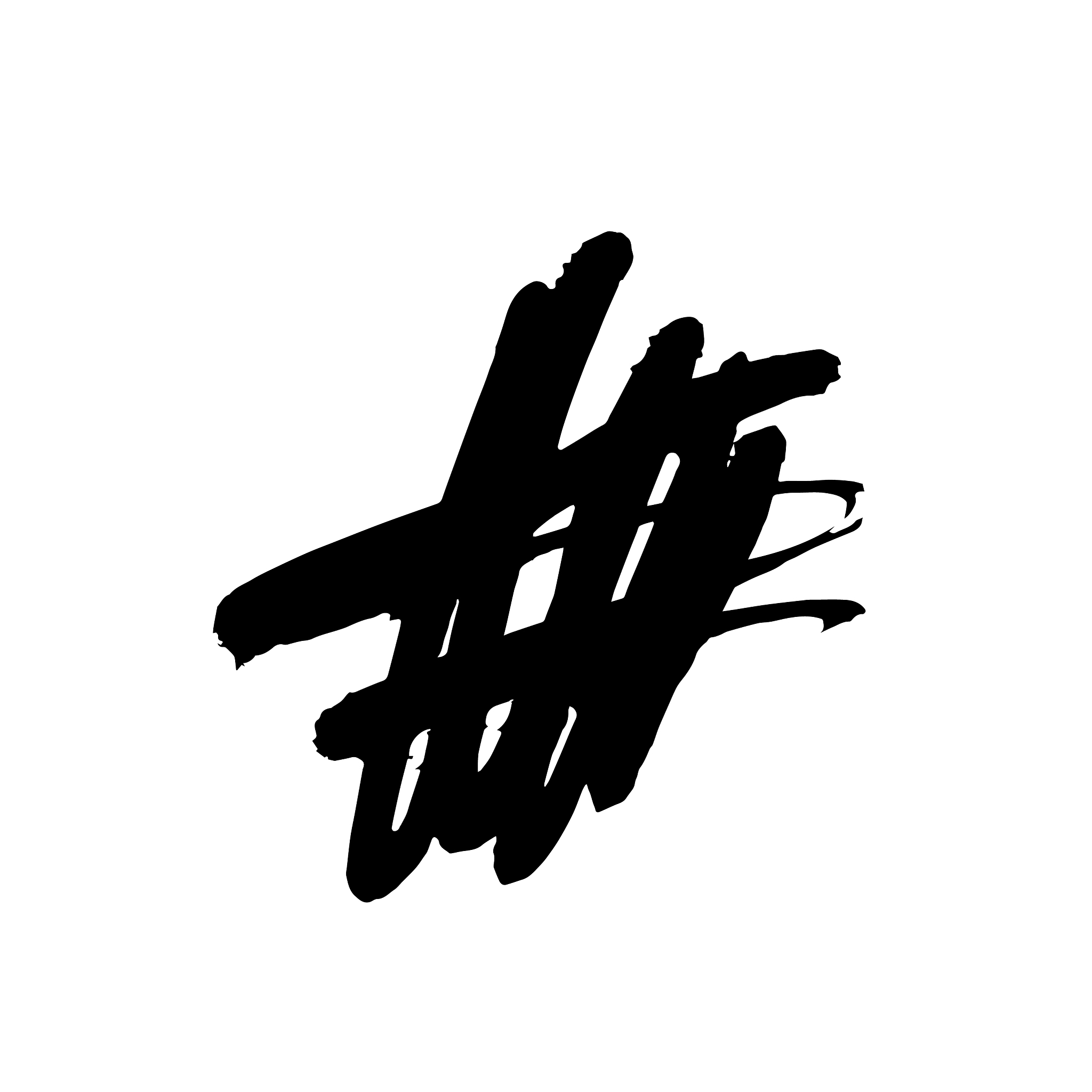 grunge ink pen stroke