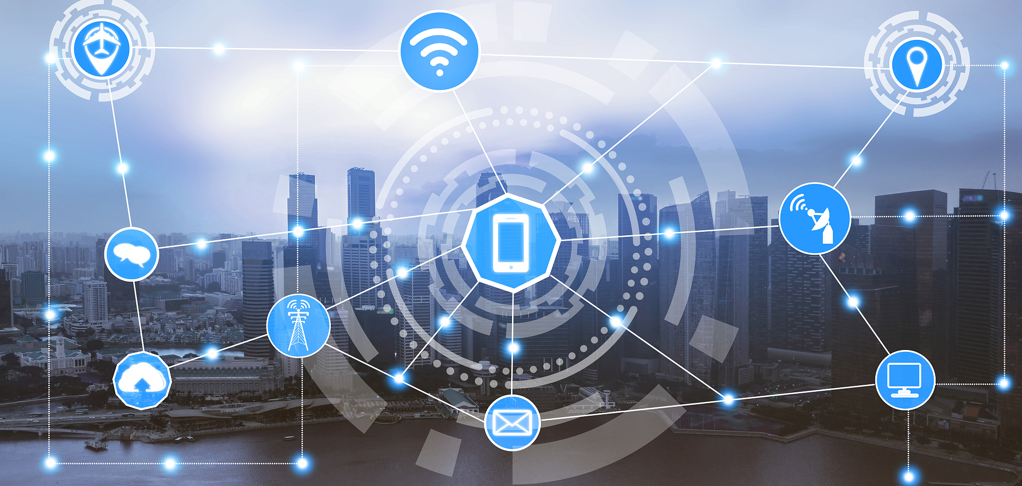 smart city and wireless communication network.