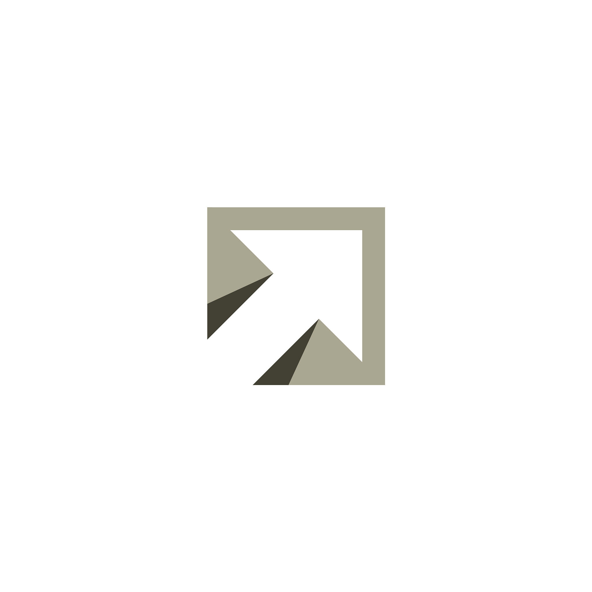 square arrow logo symbol icon design