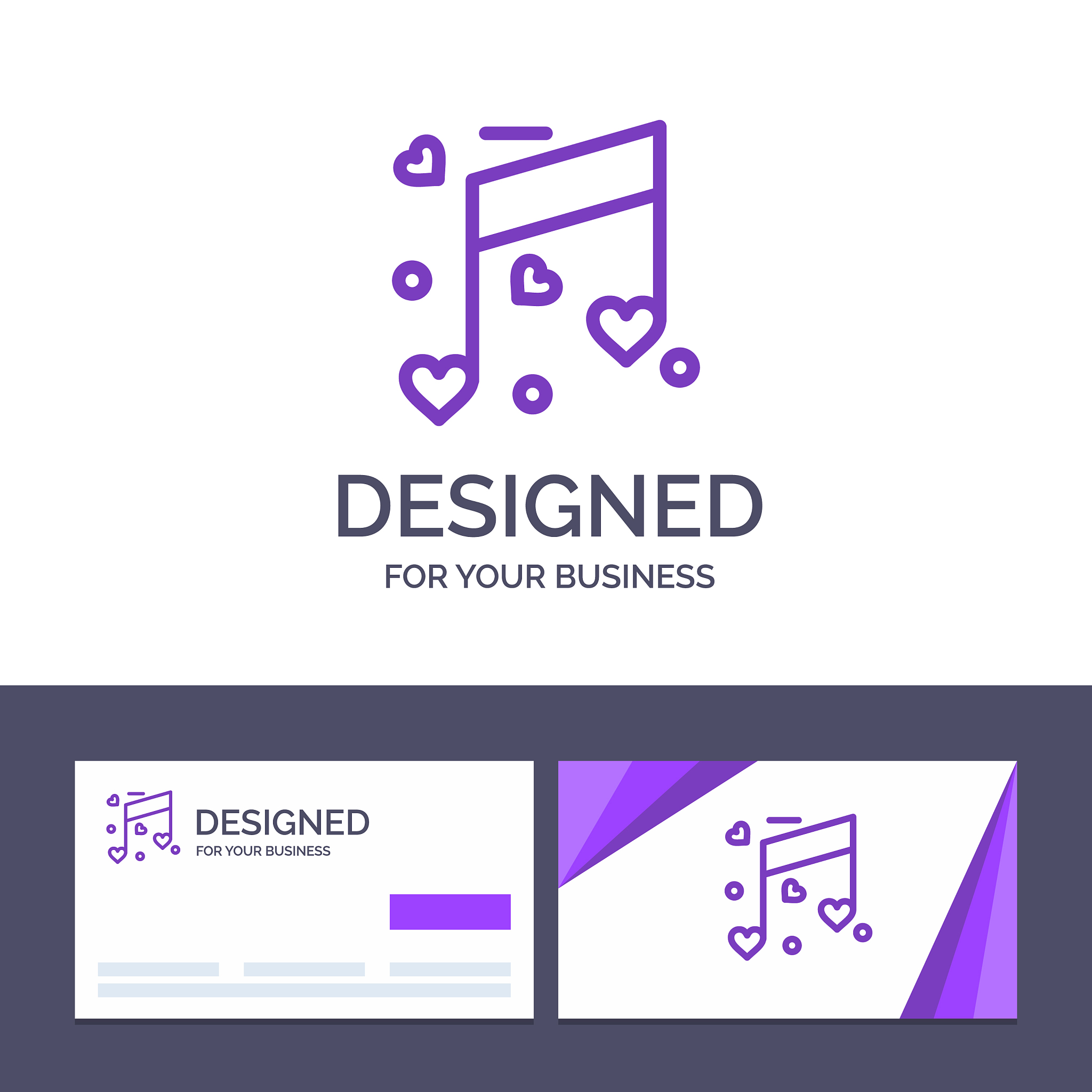 creative business card and logo template music
