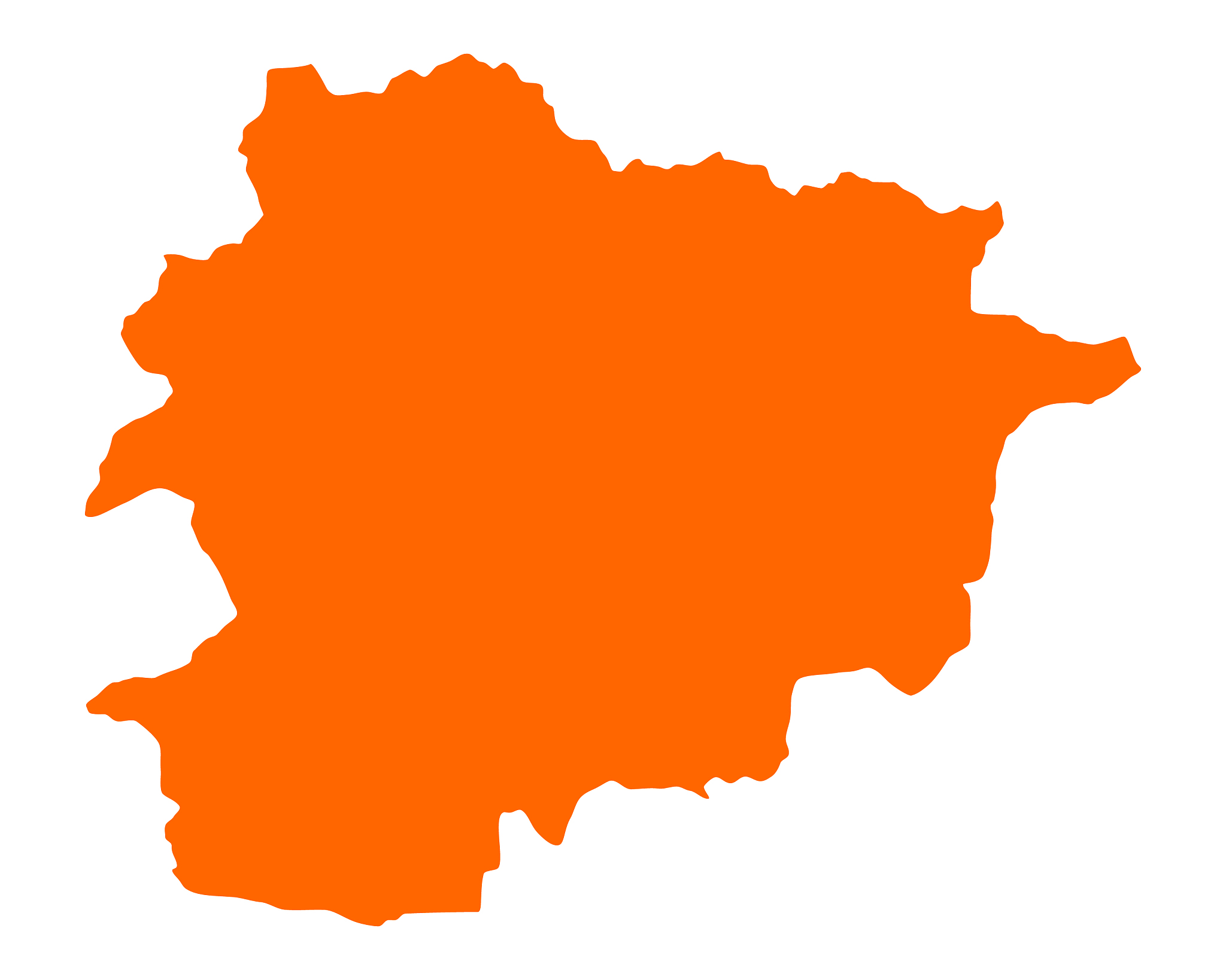 map of andorra
