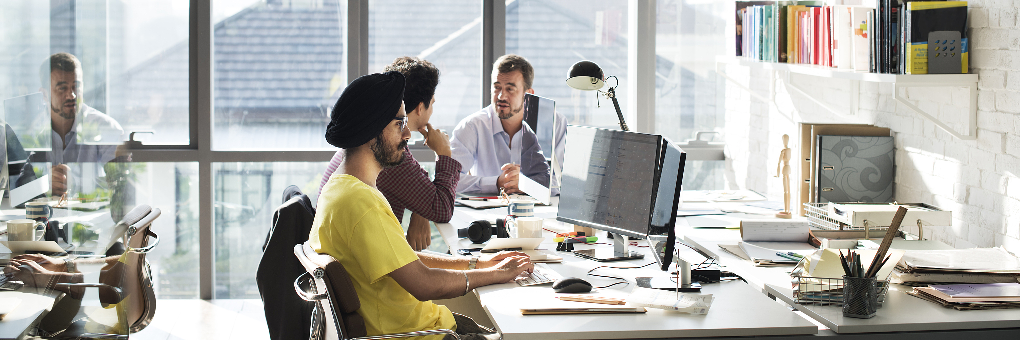business people meeting discussion working office concept