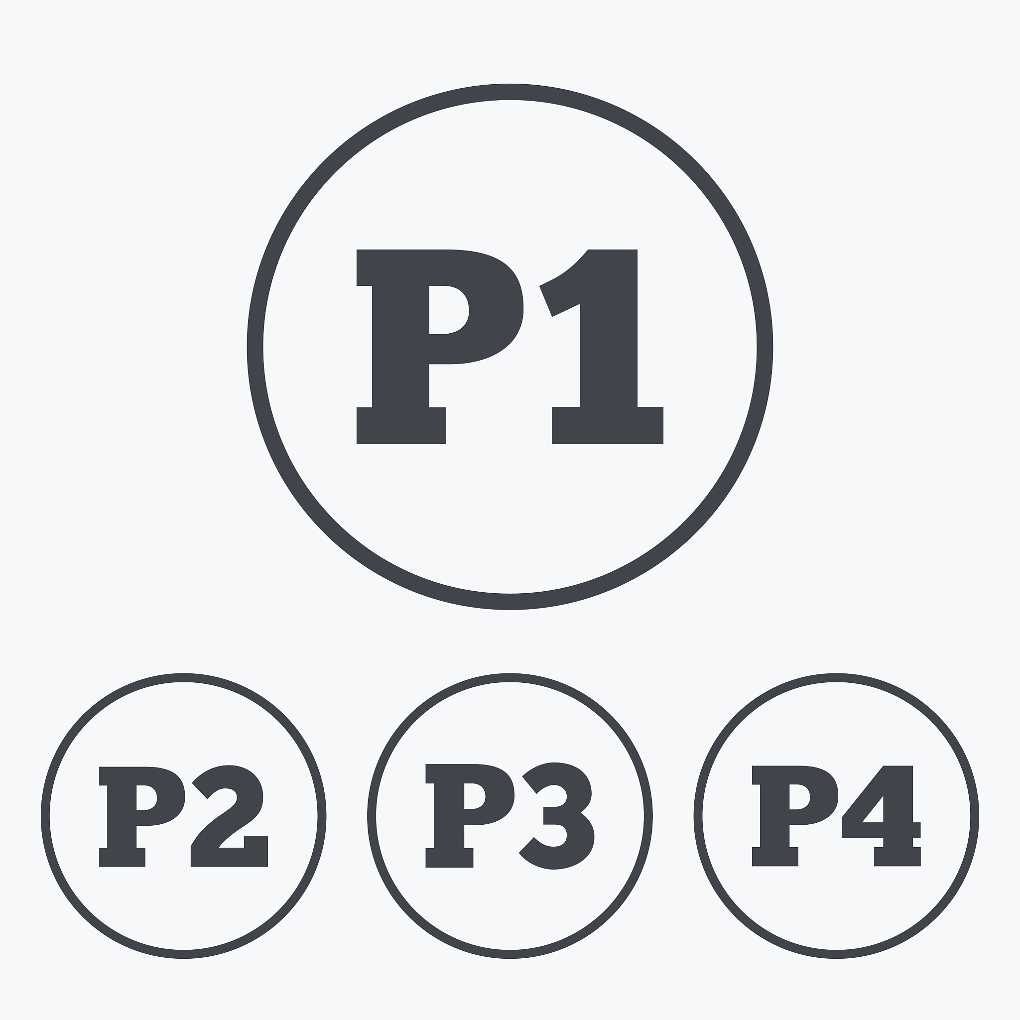 car parking icons. first and second floor sign.