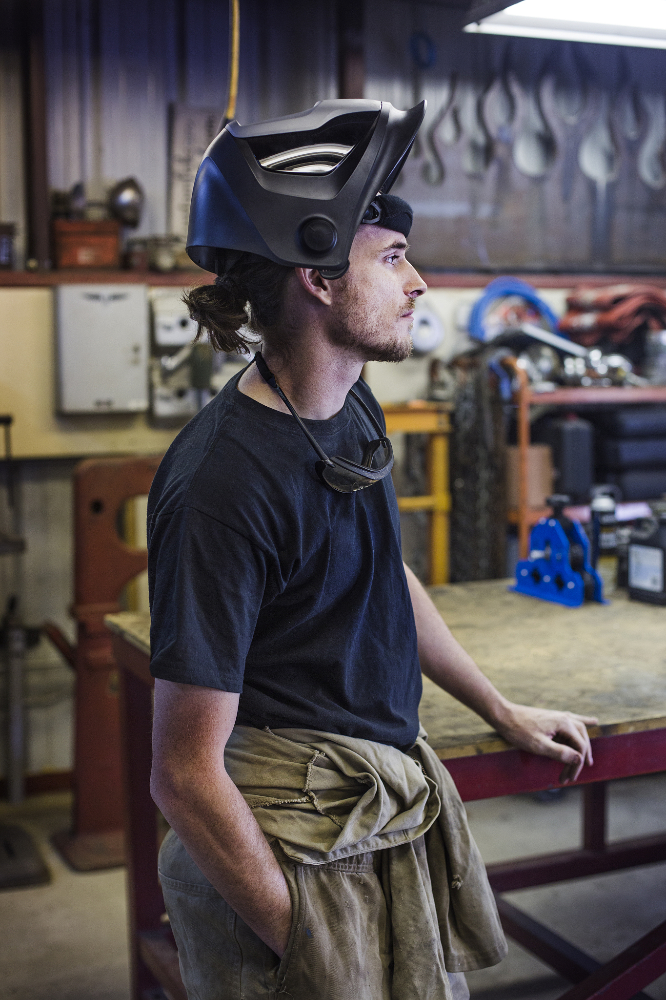 mechanic standing in auto repair shop