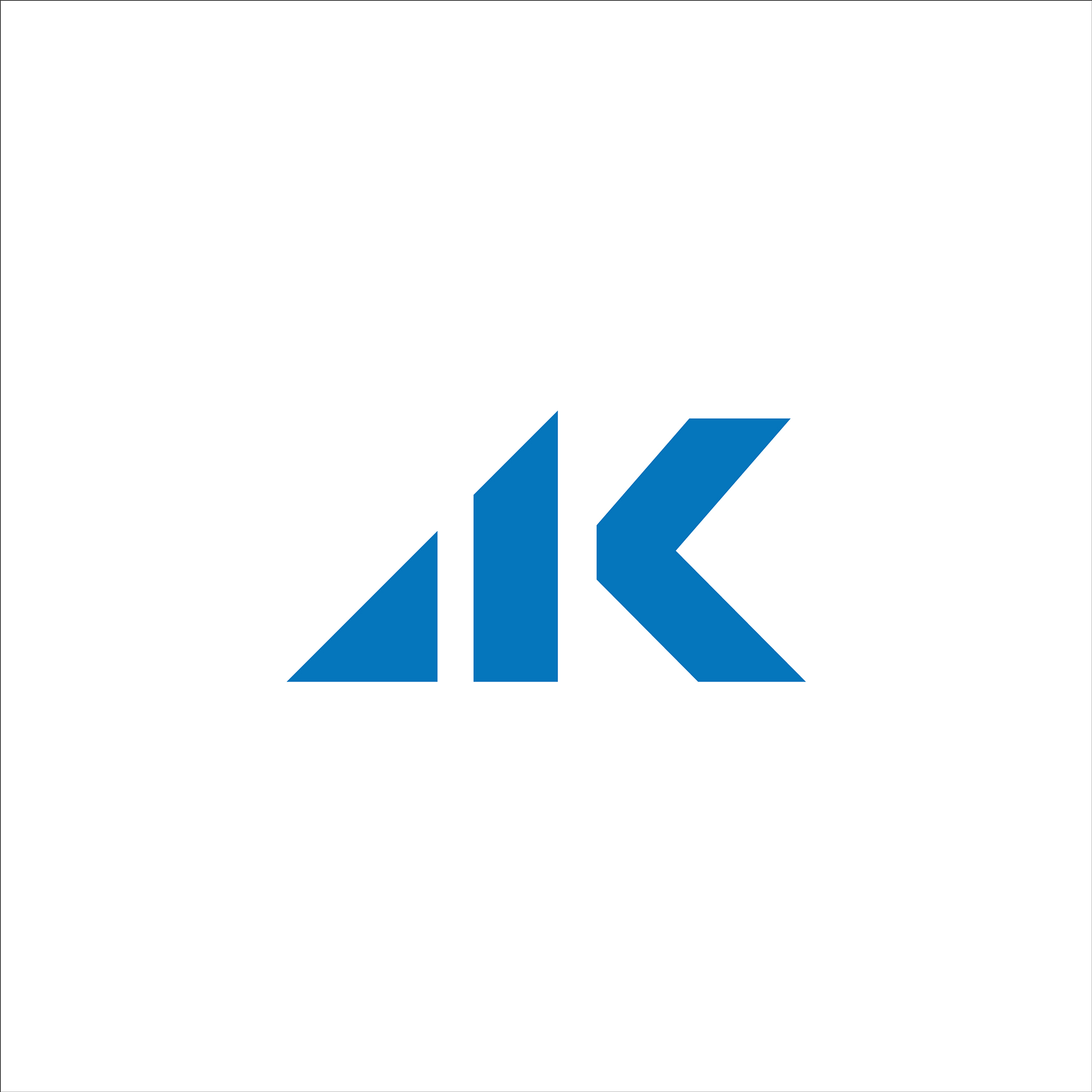 initial letter ak or ka logo design template
