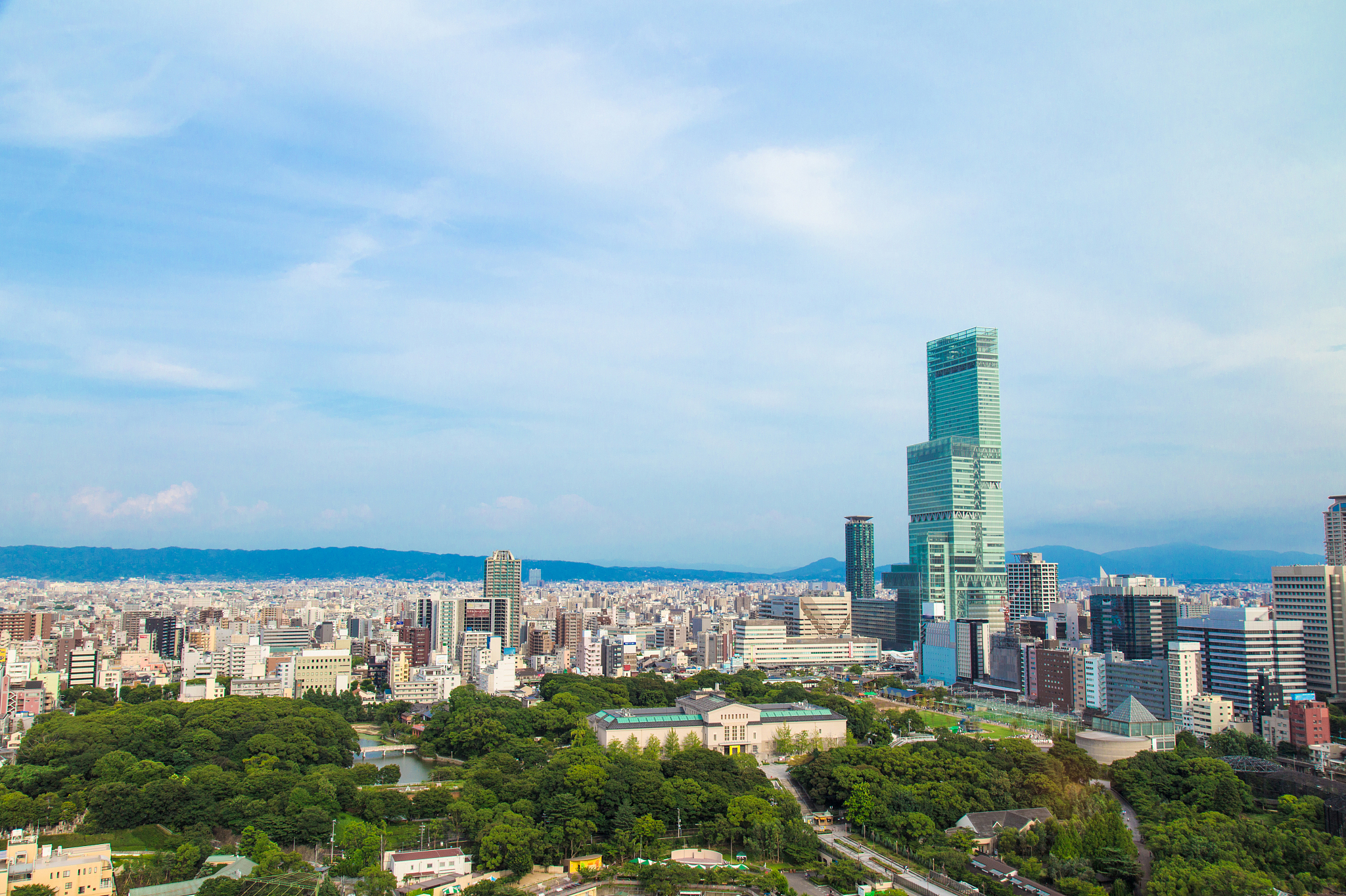 osaka city landscape, japan