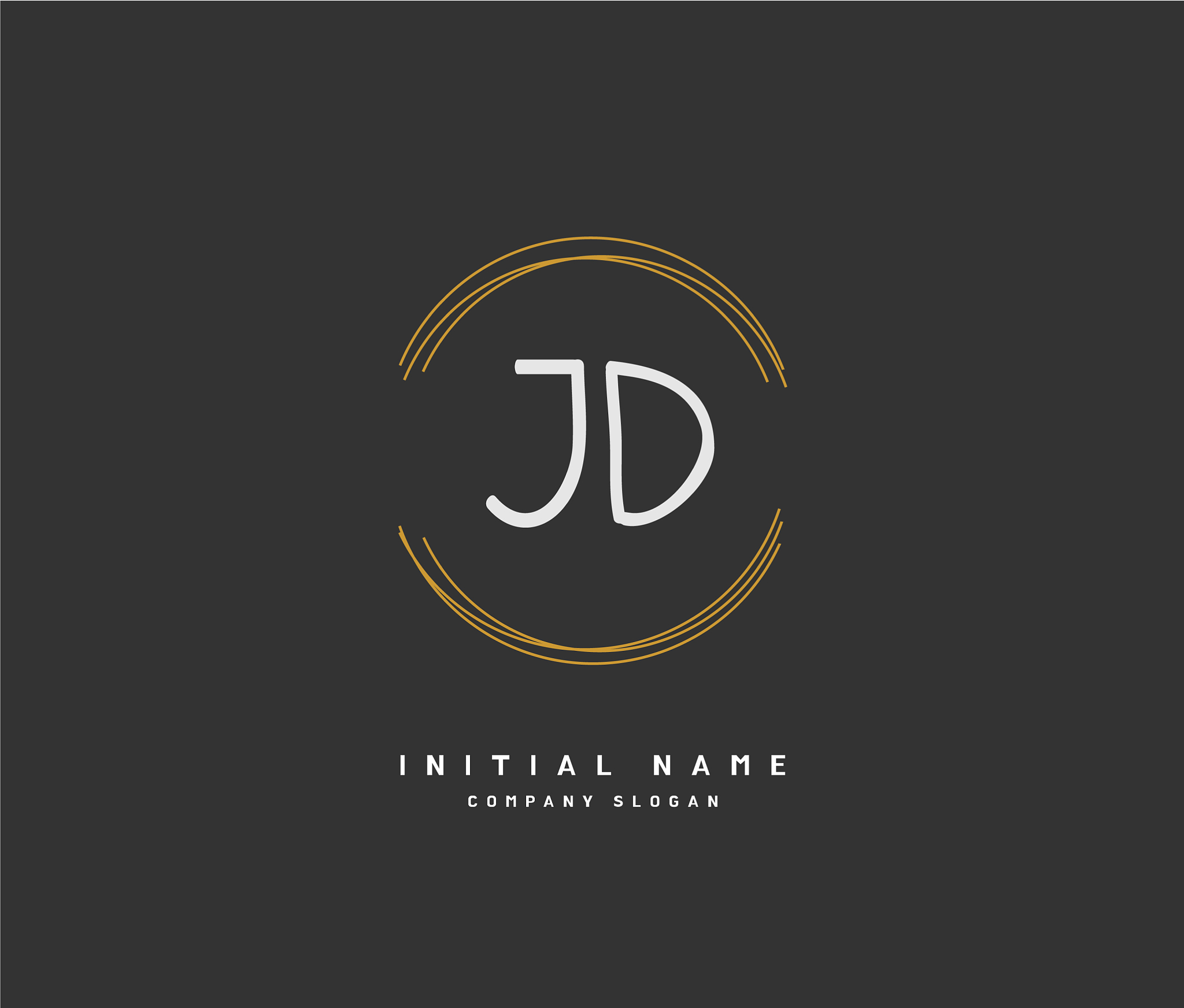 j d jd beauty initial logo handwriting logo of