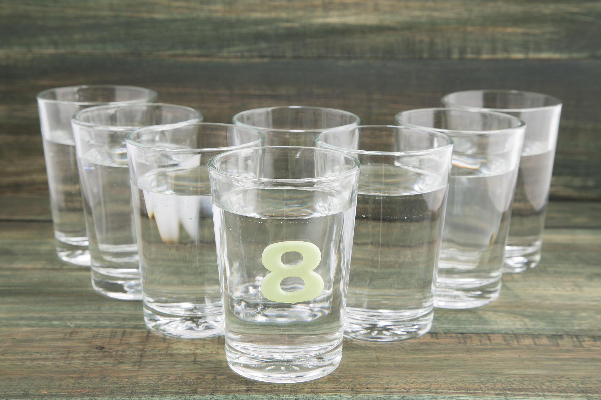 eight glasses of water a day