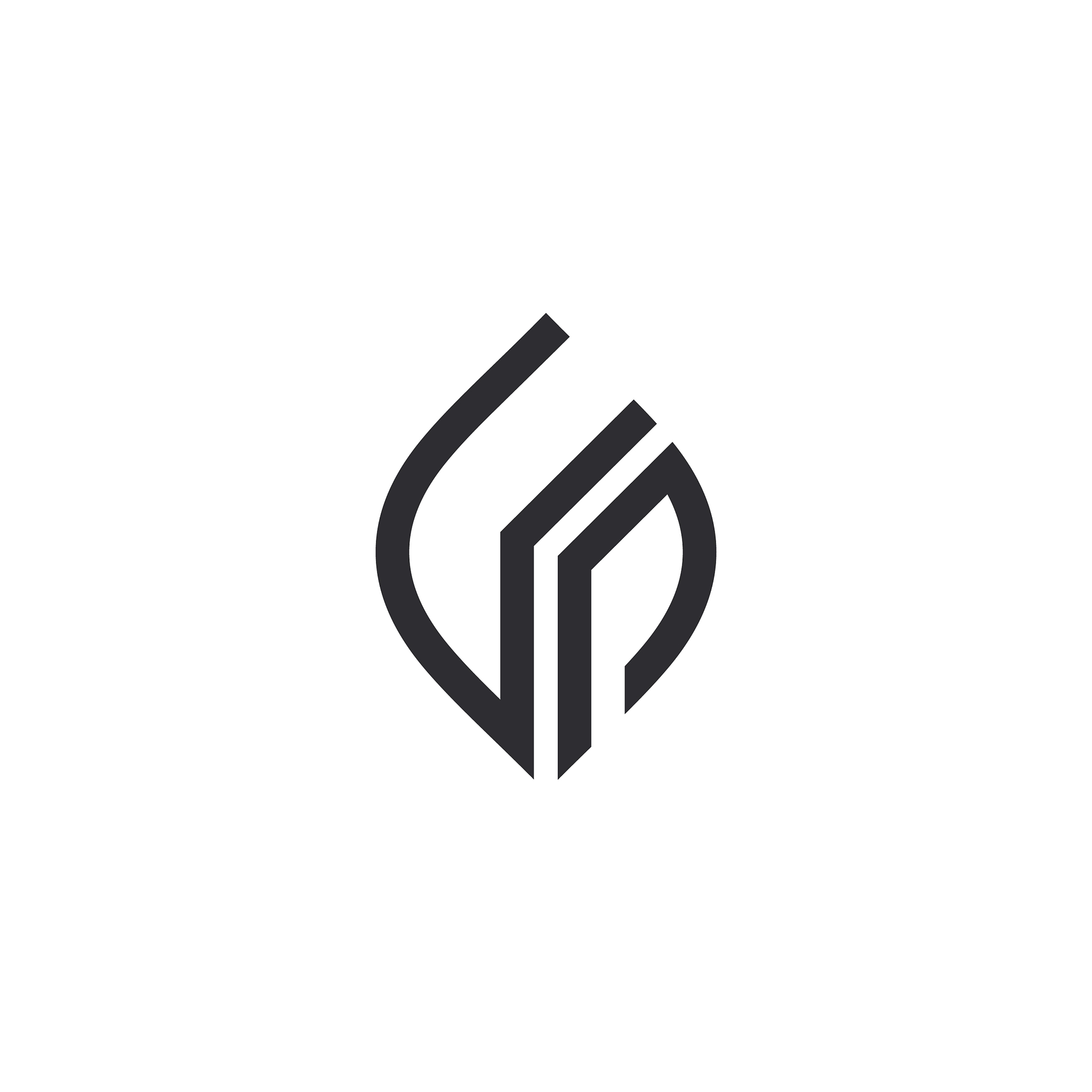 un letter logo icon design template elements