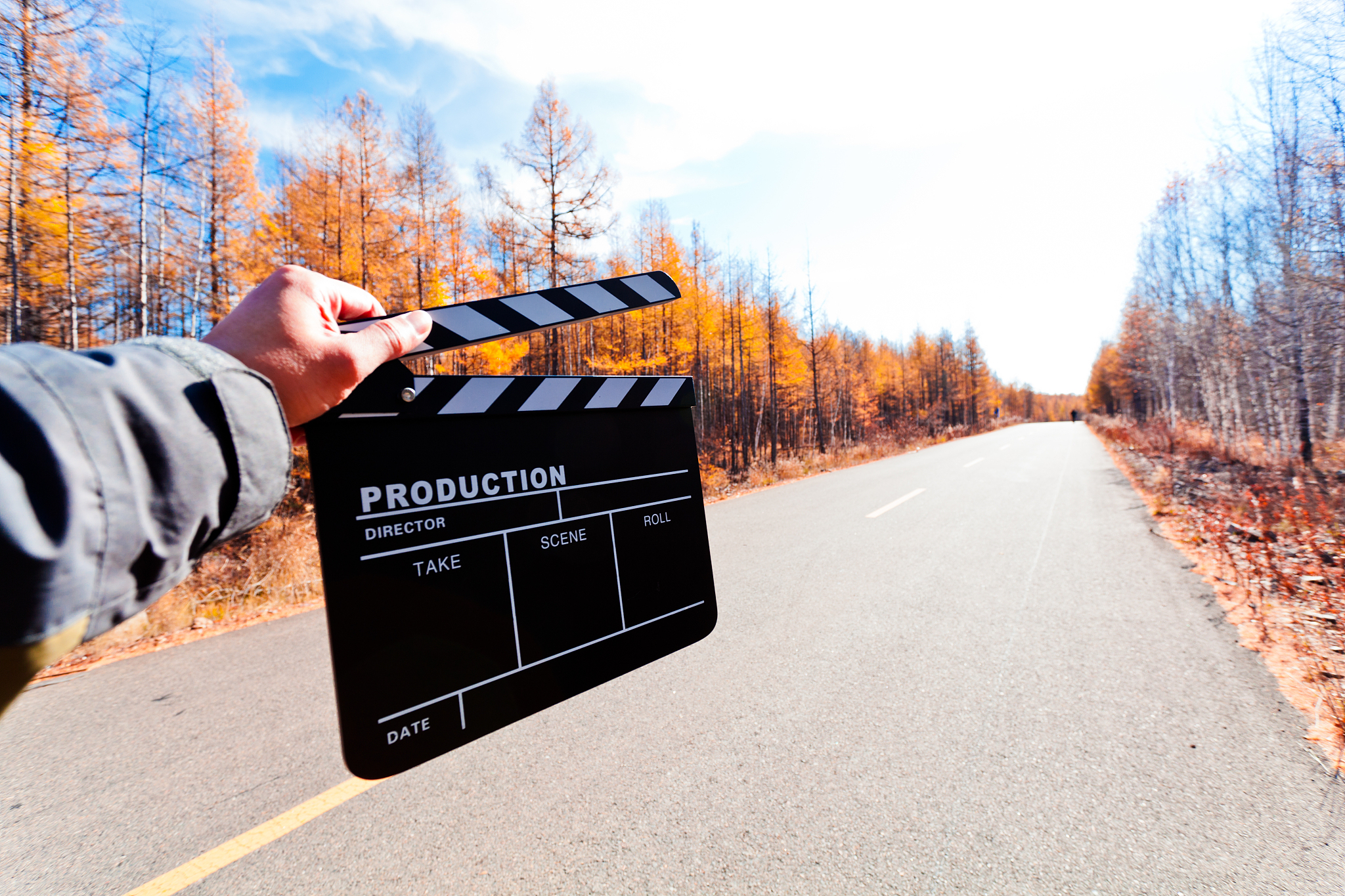 action in the road