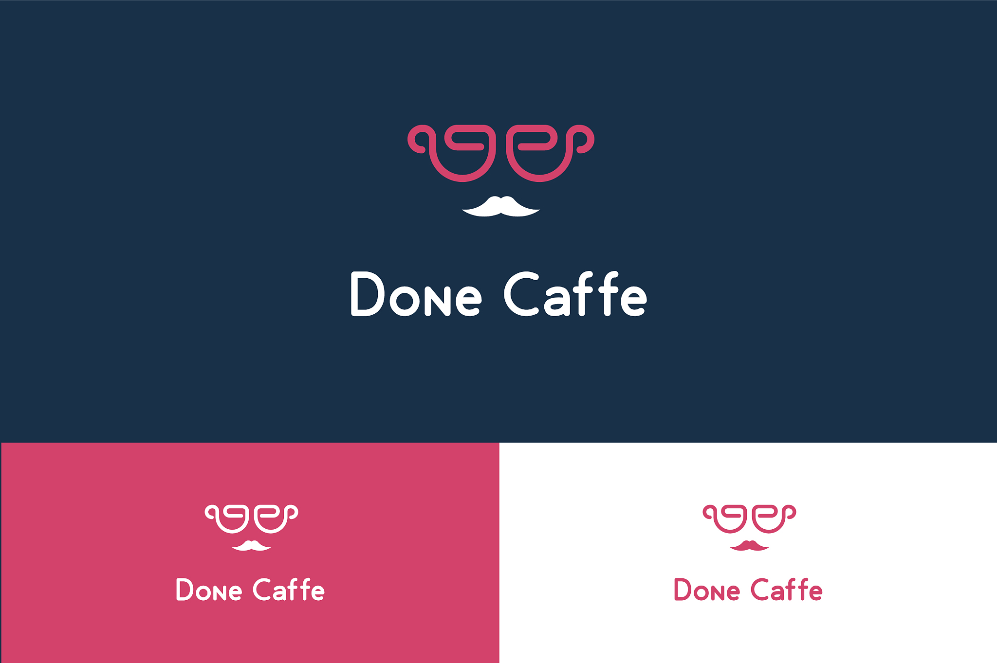 done cafe with face logo