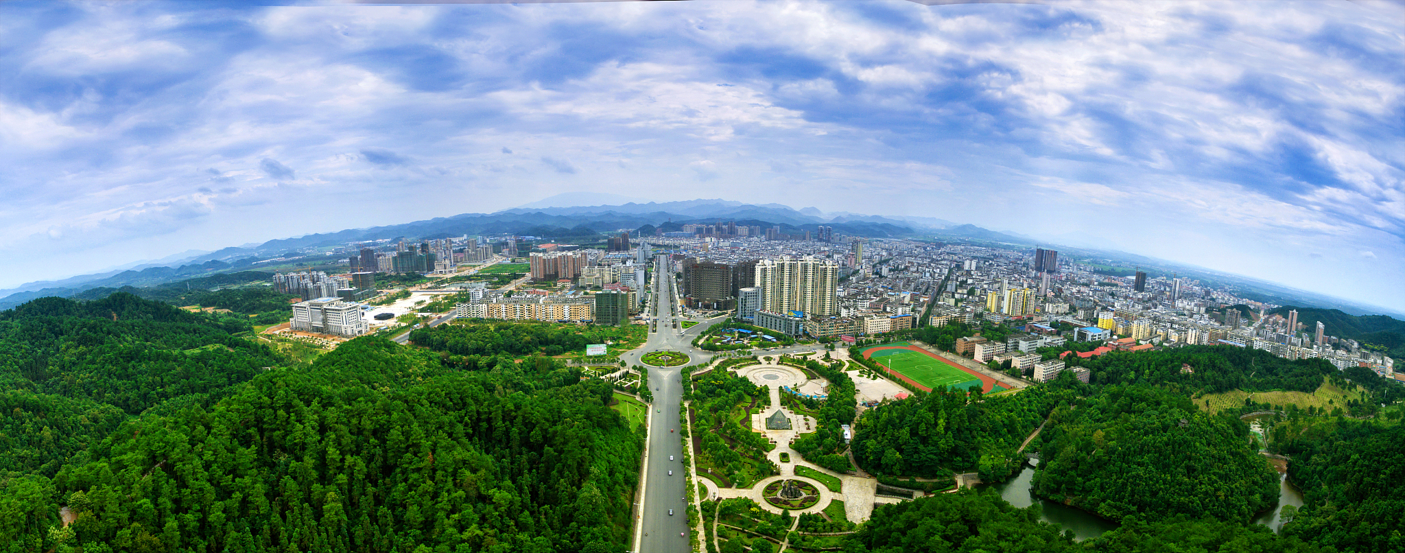 宜春上高城市全景