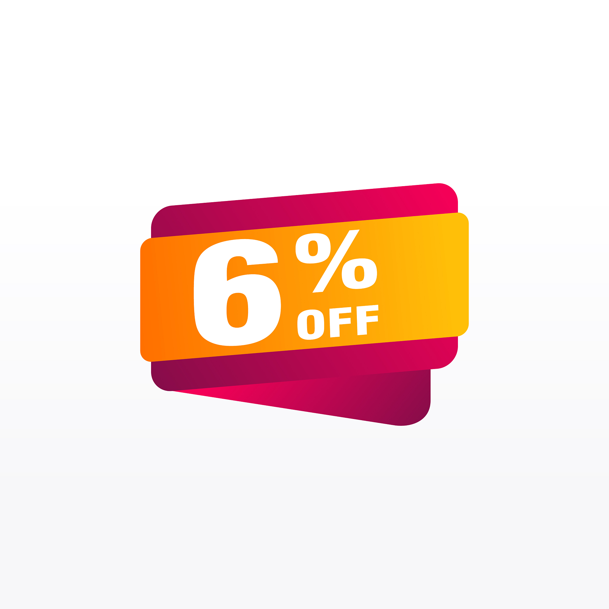 6 discount sales badges for labels stickers