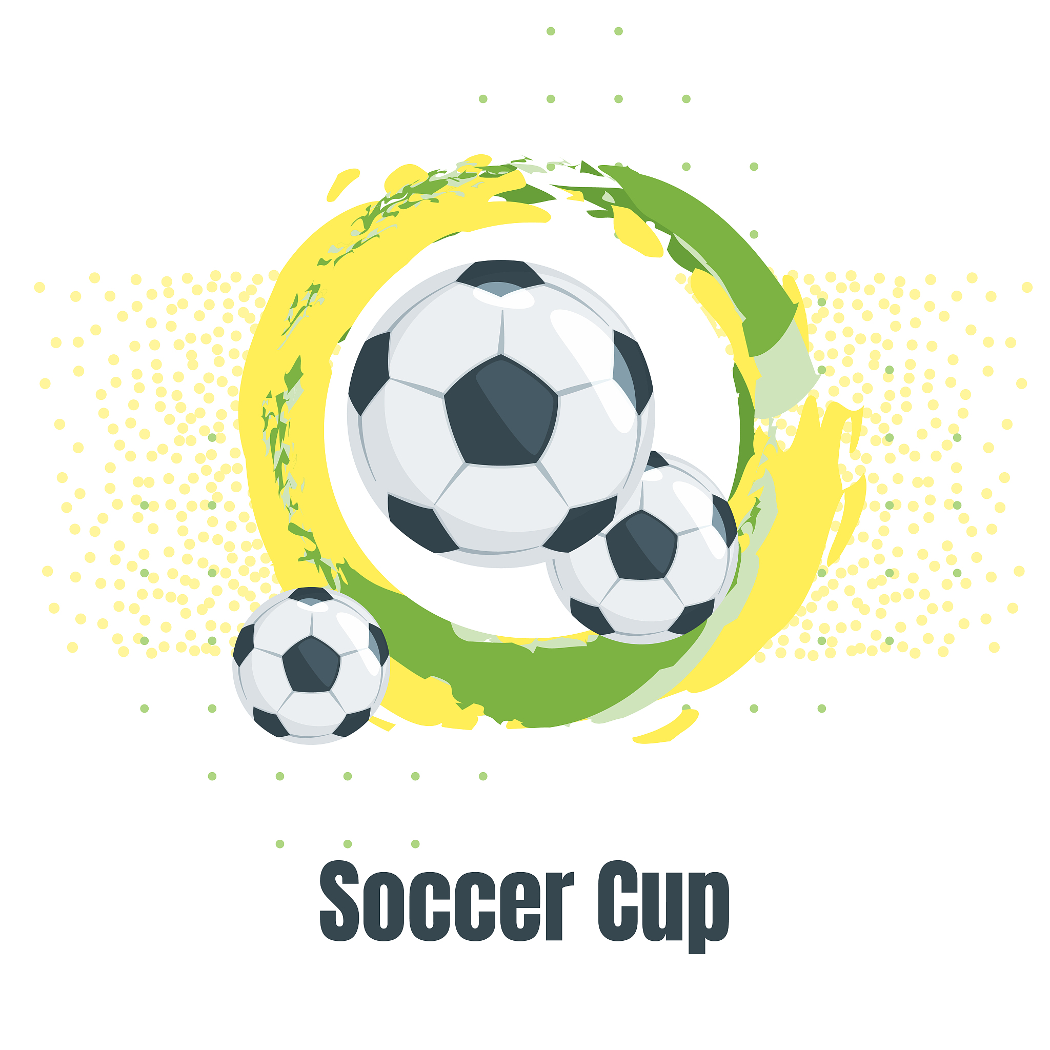 soccer championship design element