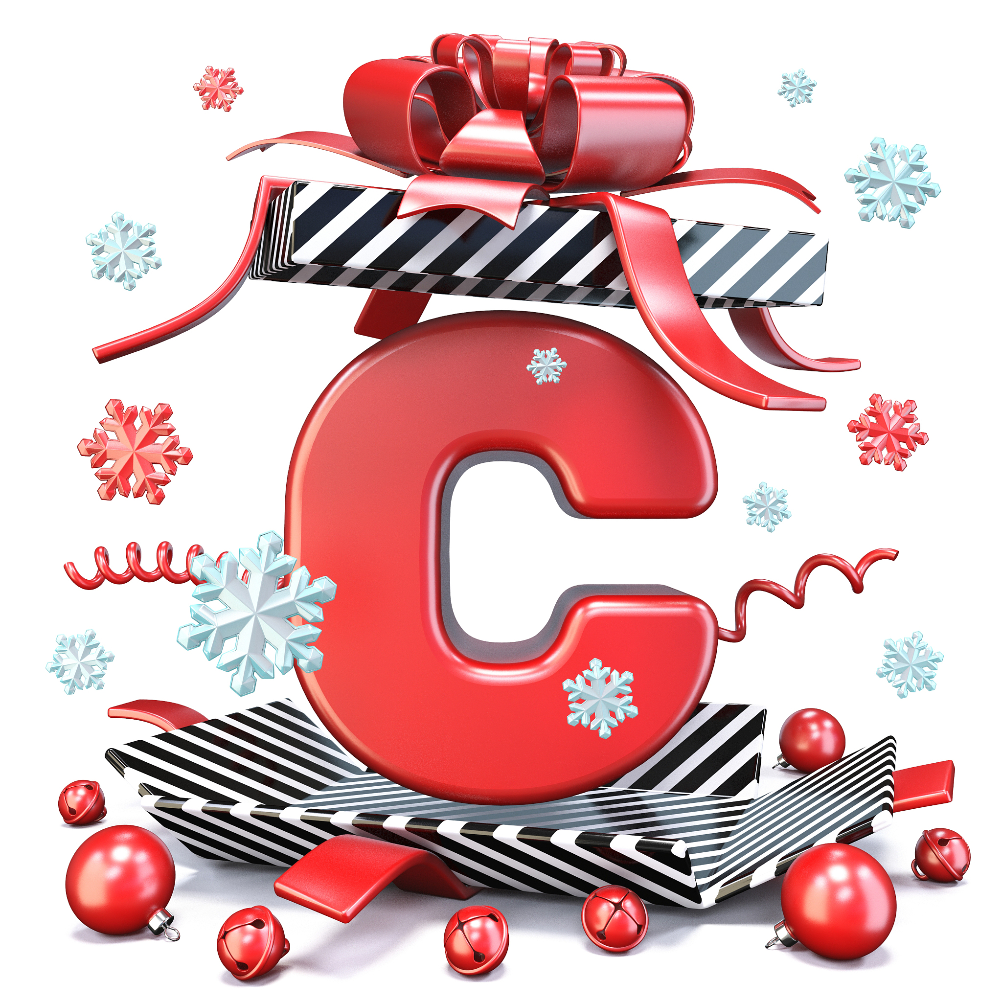 三维图形,英文字母<strong>c</strong>,红色,包装纸,里面,请柬,字母,市场营销,盒子,节日