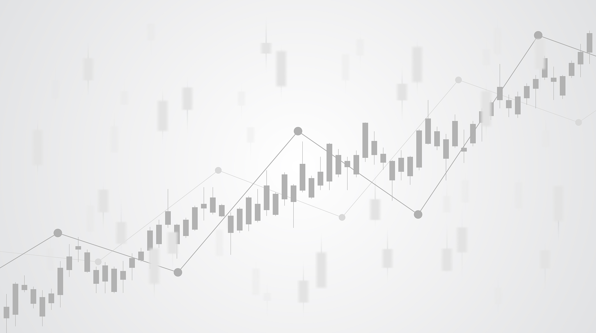 abstract financial chart with uptrend line graph in stock market