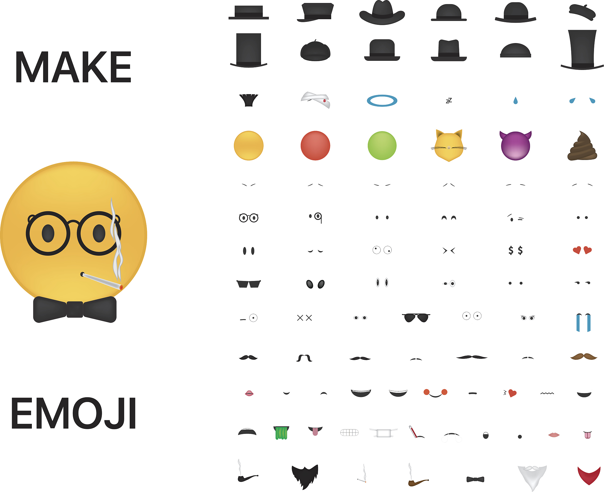 Make a person with emojis