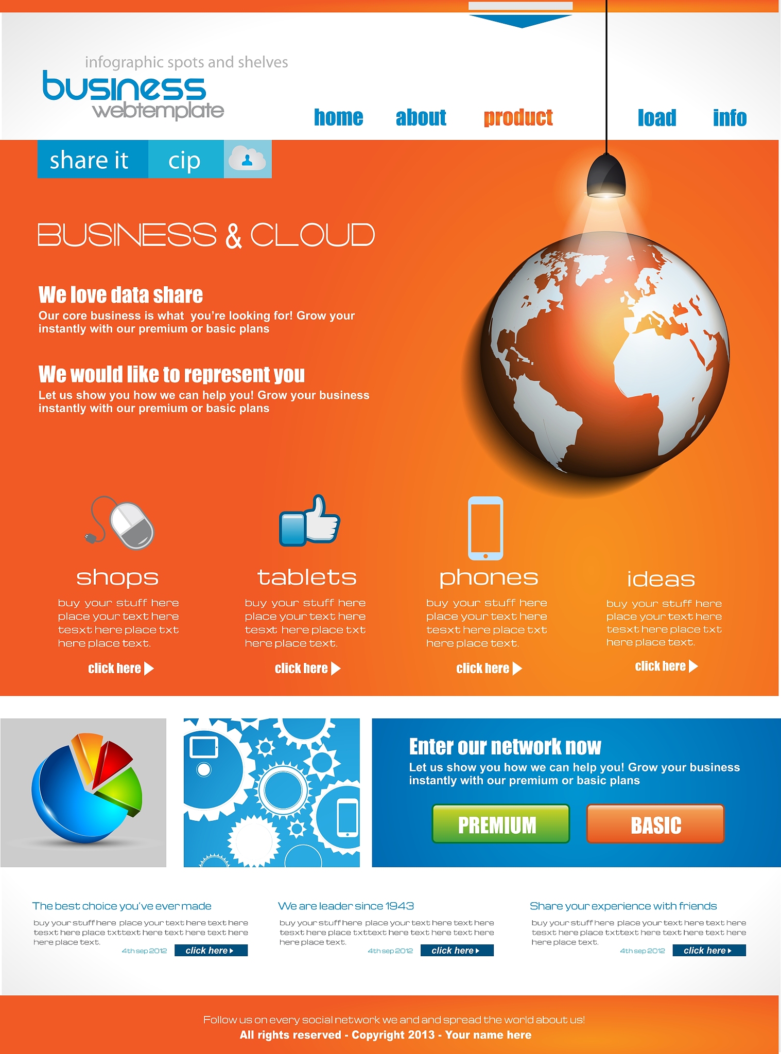 website template for corporate business