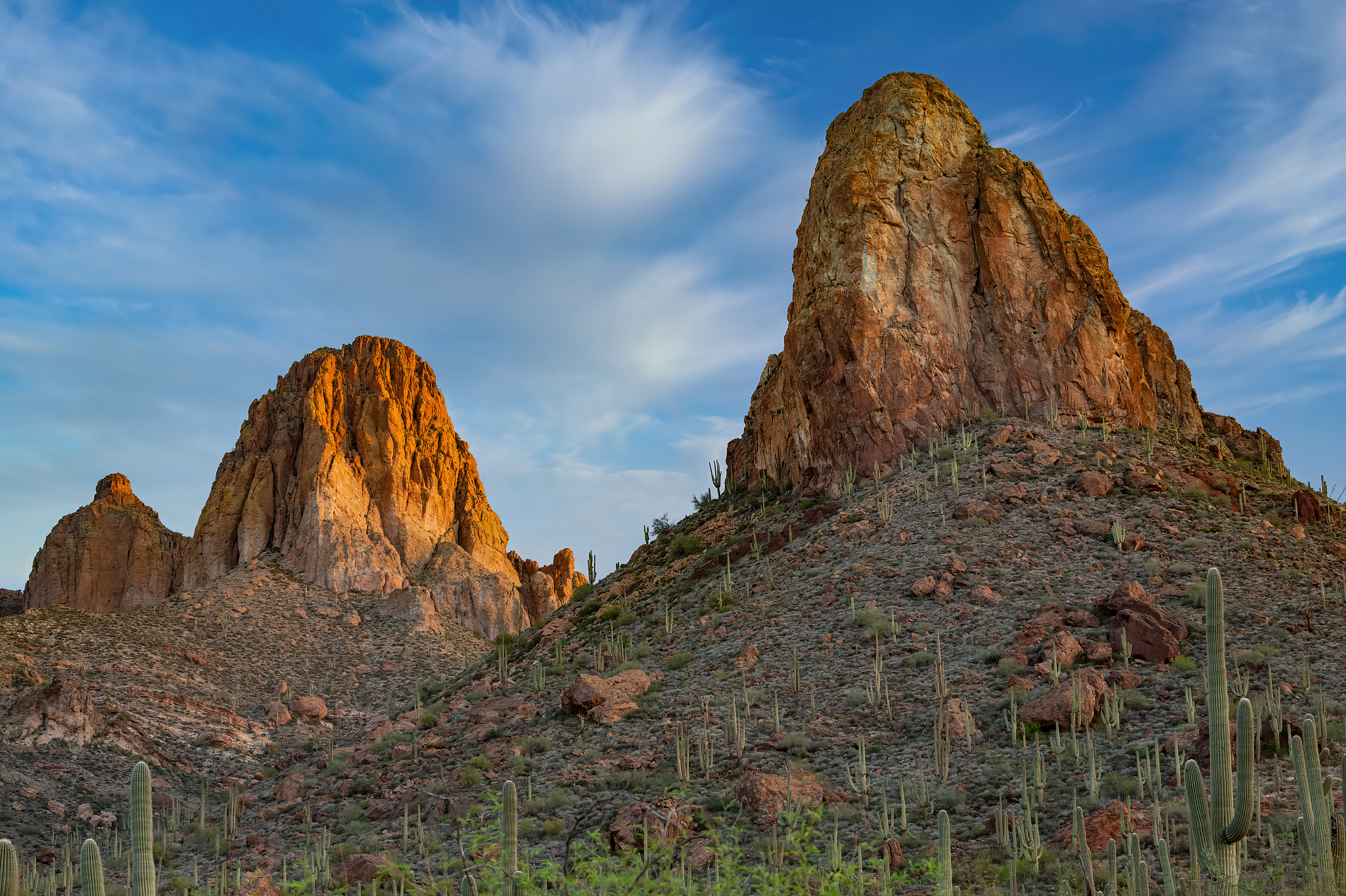 sunrise superstition mountains
