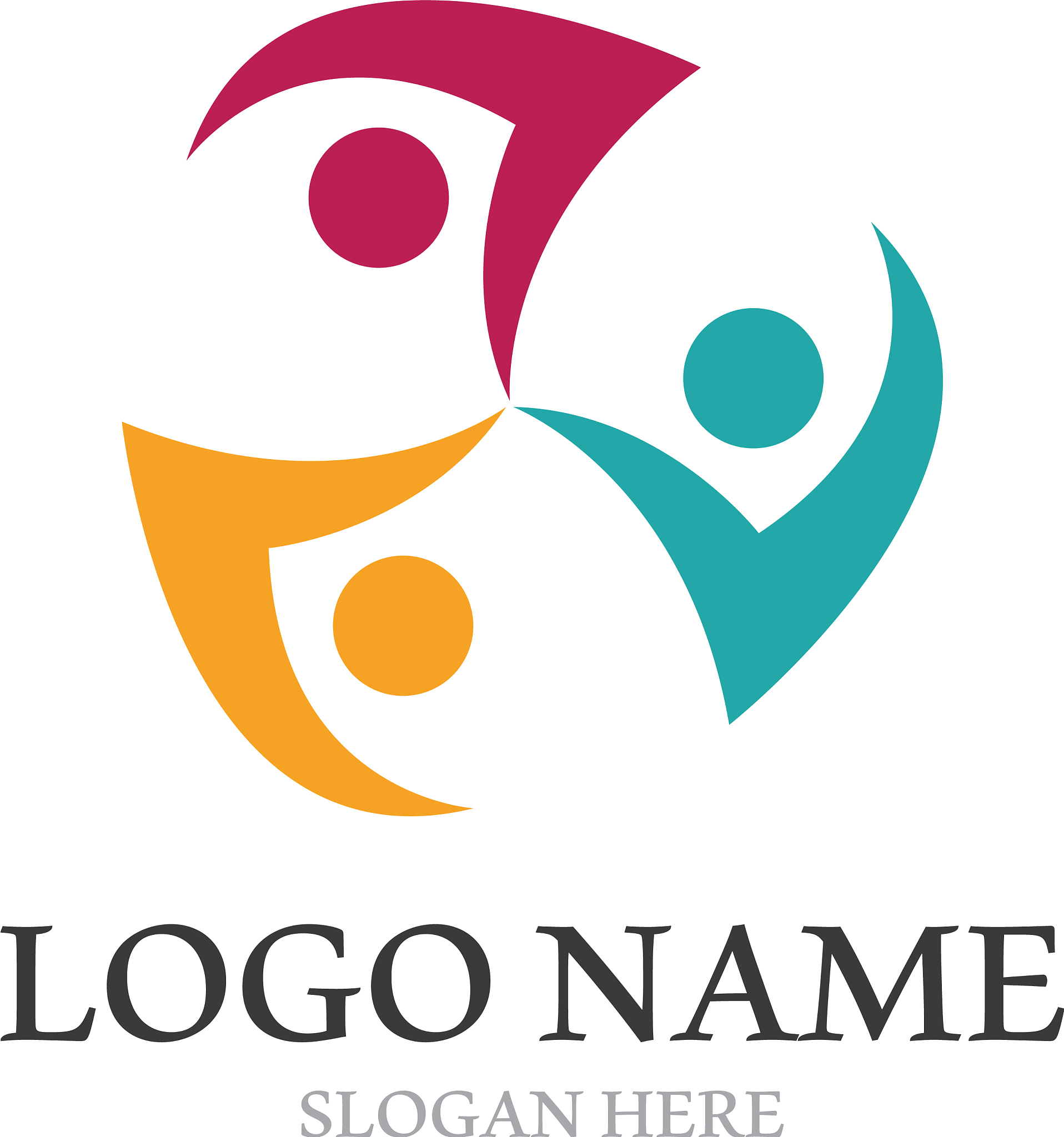 adoption and community care logo template icons
