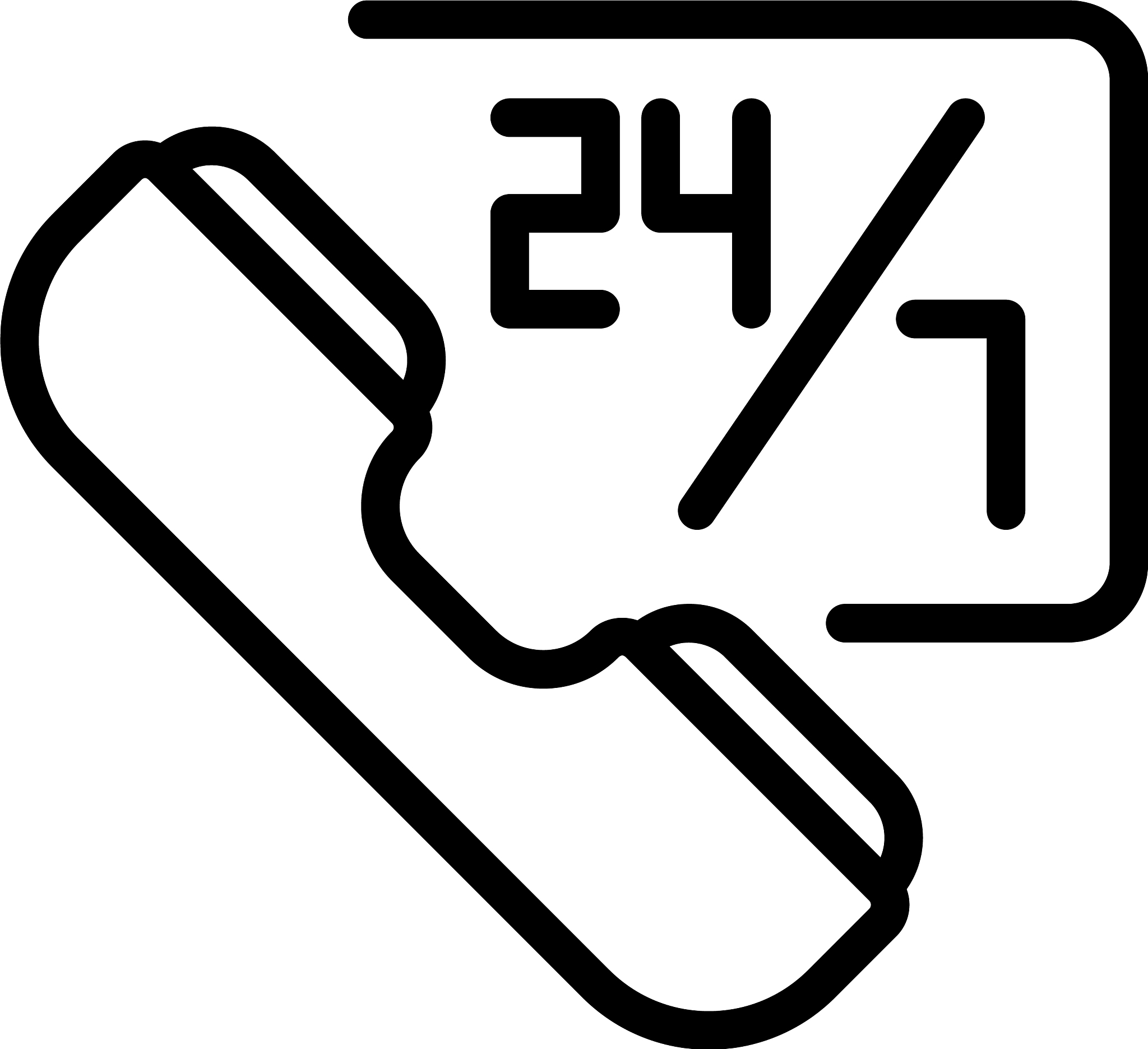 all day call center icon outline style