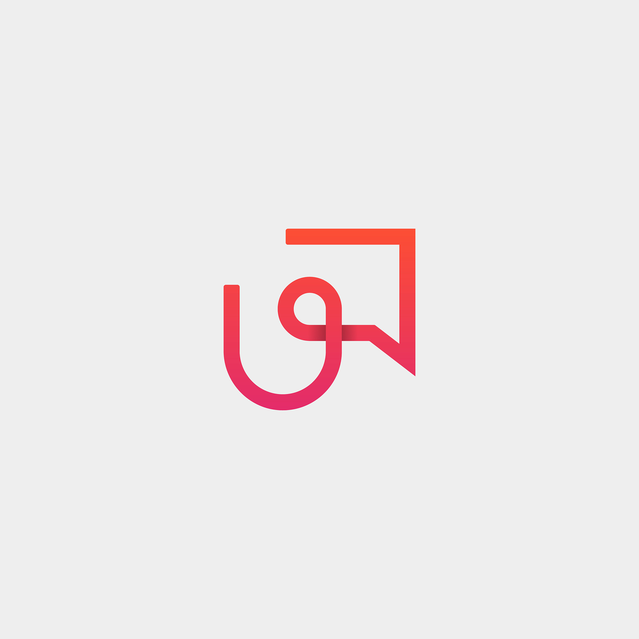 letter u chat logo design template
