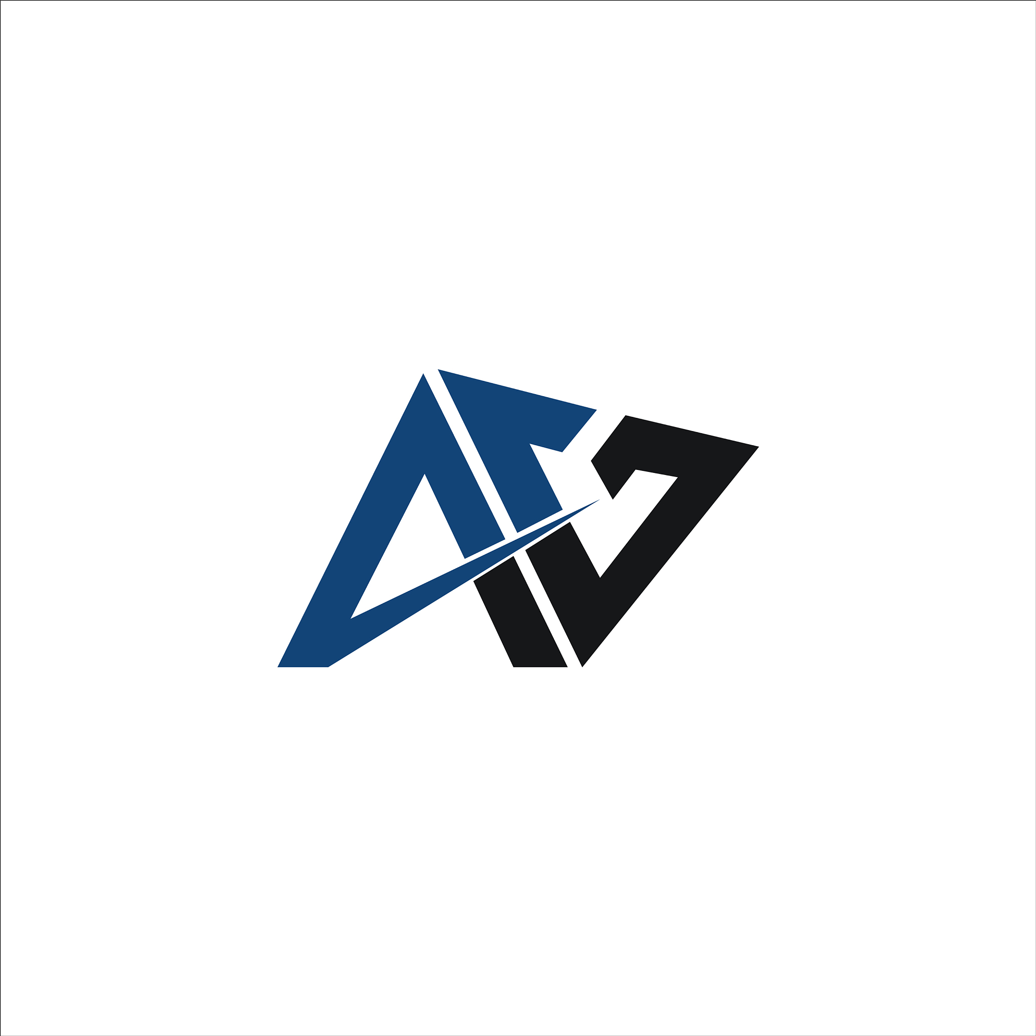 initial letter ag or ga logo design template