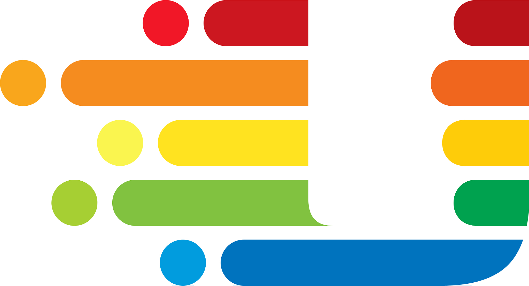 u colorful letter speed pixel logo icon design