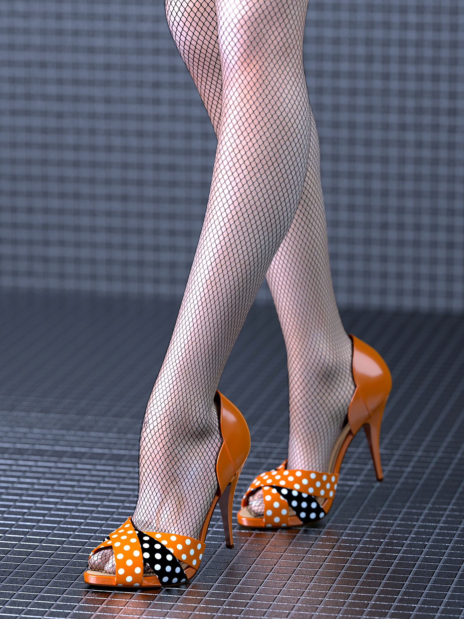 写10句话赞美这件女士波点丝袜