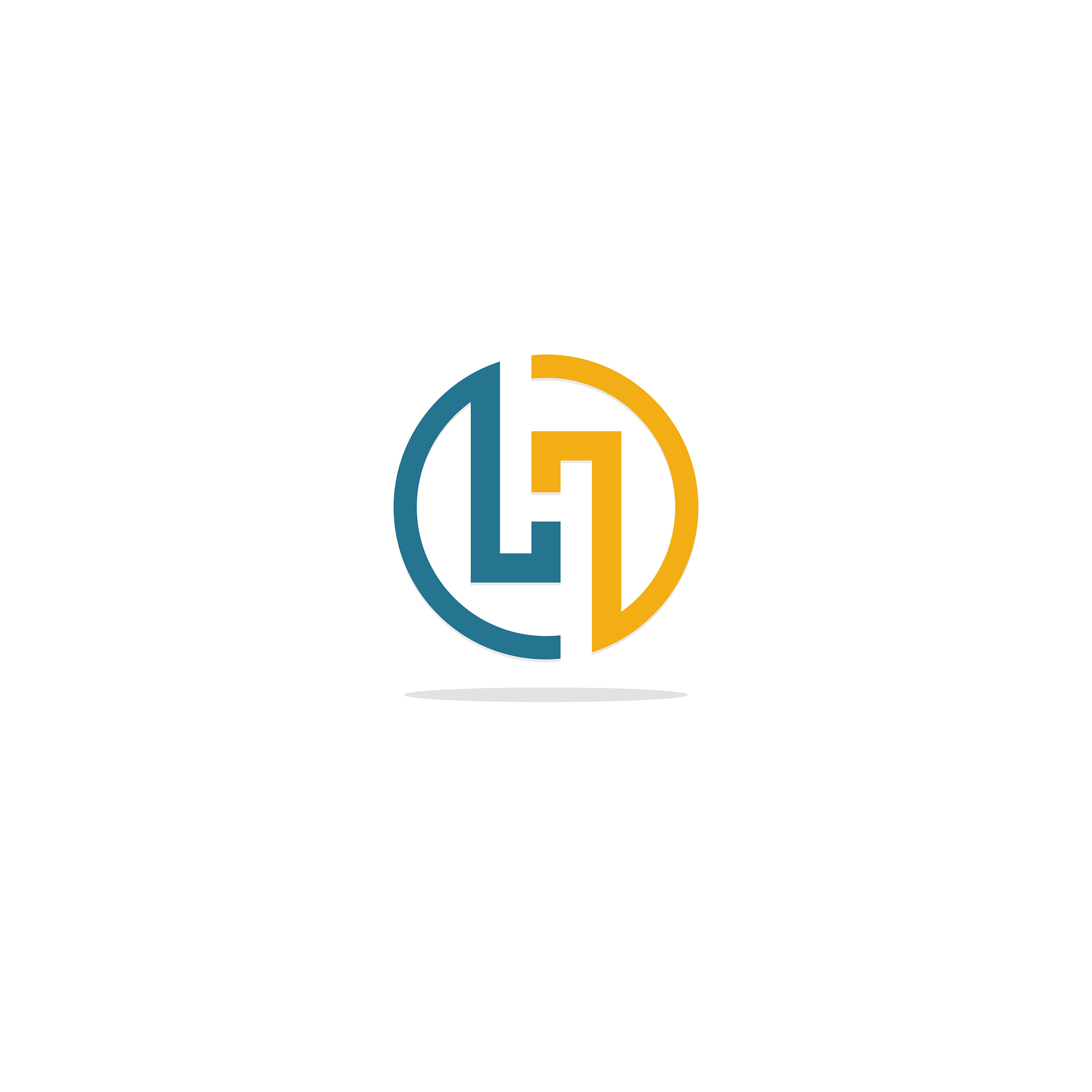 round line circle shape colored logo