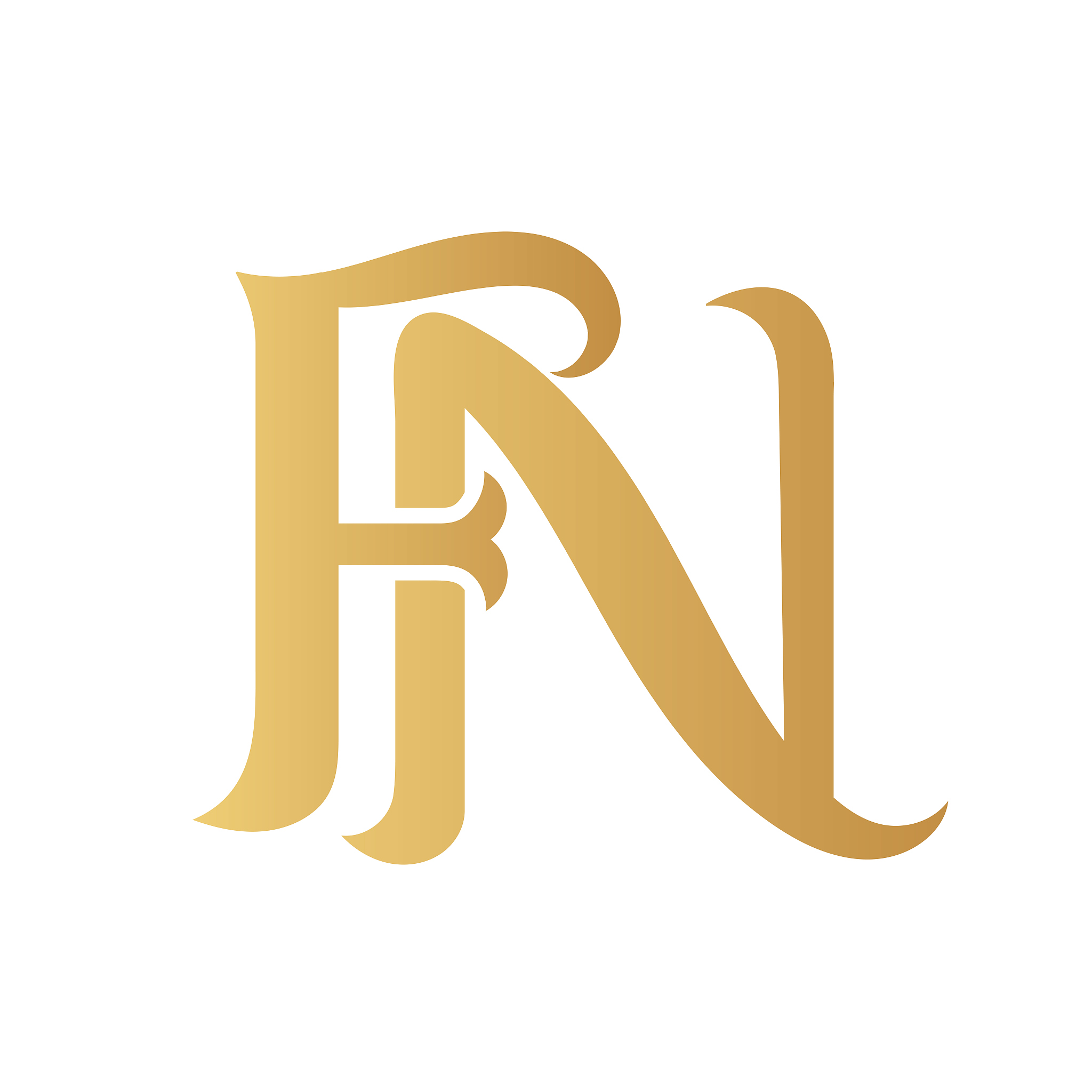 golden fn monogram.