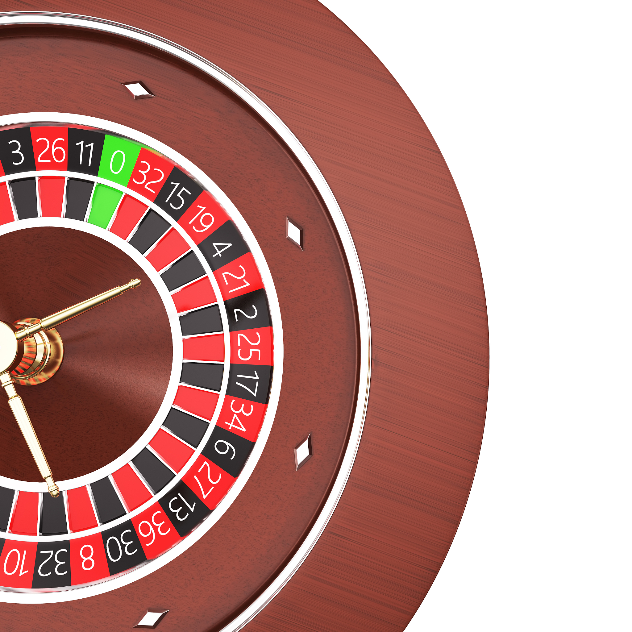 c<strong>a</strong>sino roulette isolated on a white background.