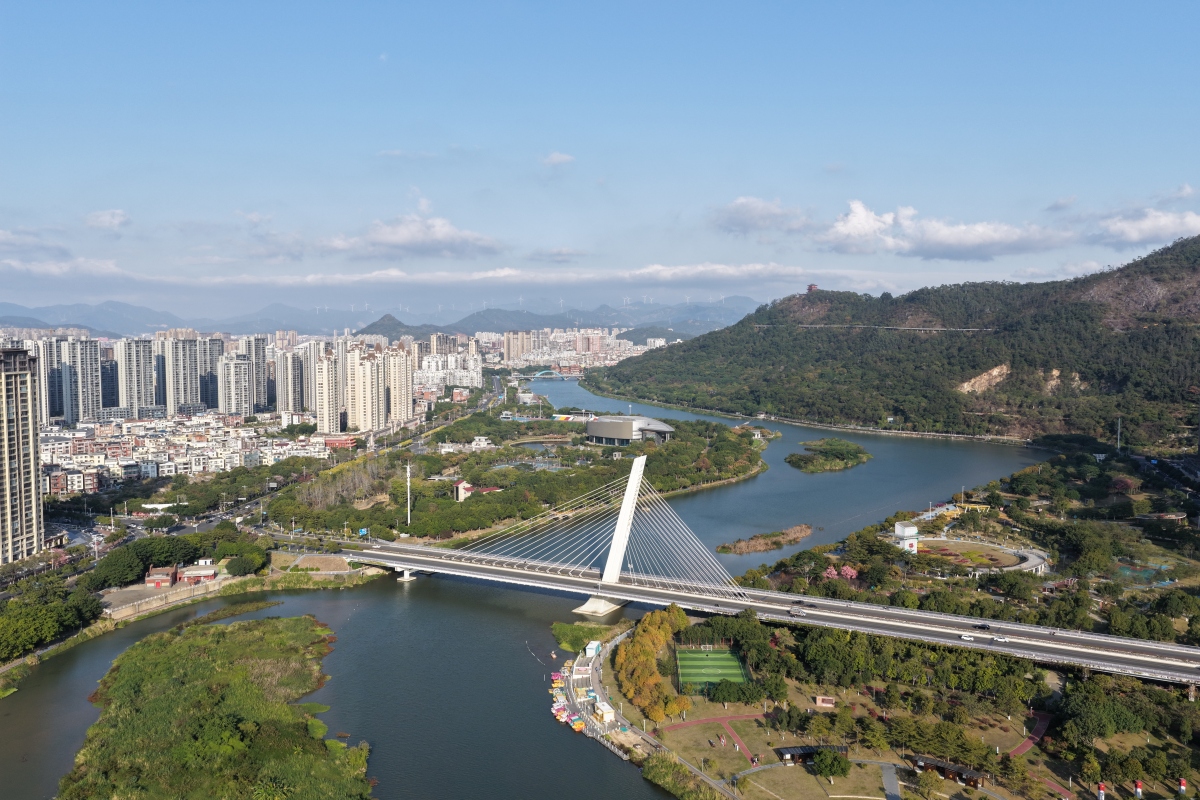 福建省福清市航拍图