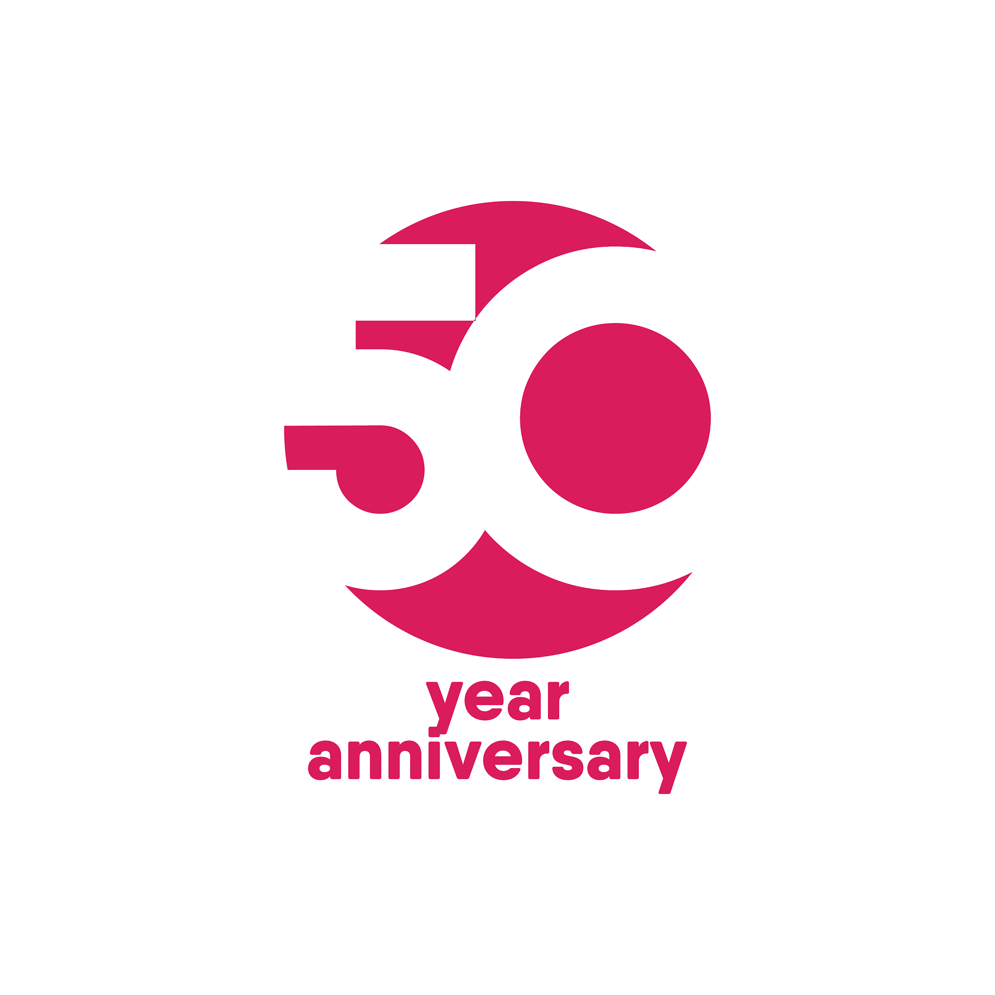 50 year anniversary template design